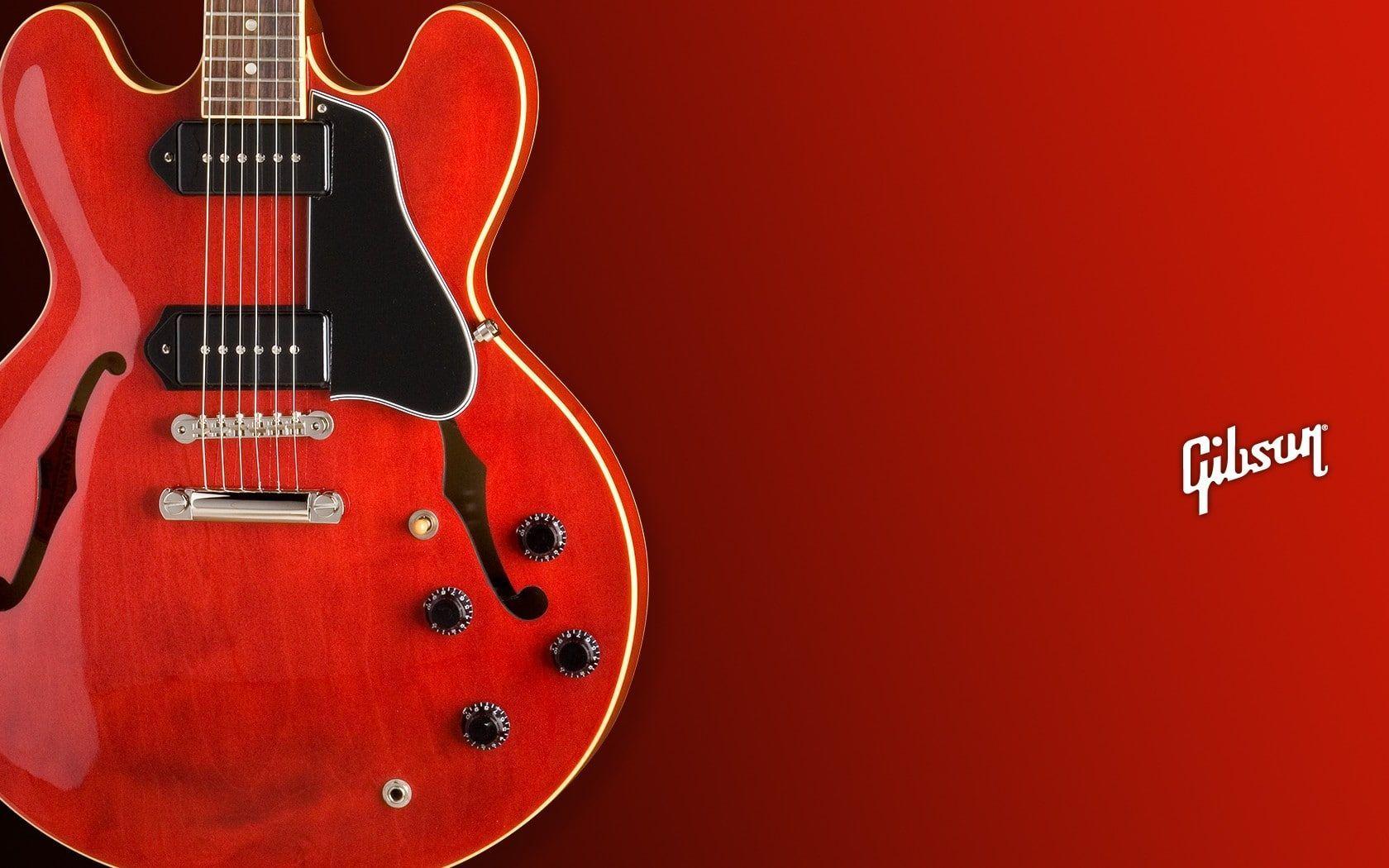 1680x1050 red and black Gibson electric guitar #guitar Gibson ES335 musical instrument P #wallpaper #hdwallpaper #deskt. Gibson electric guitar, Electric guitar, Guitar