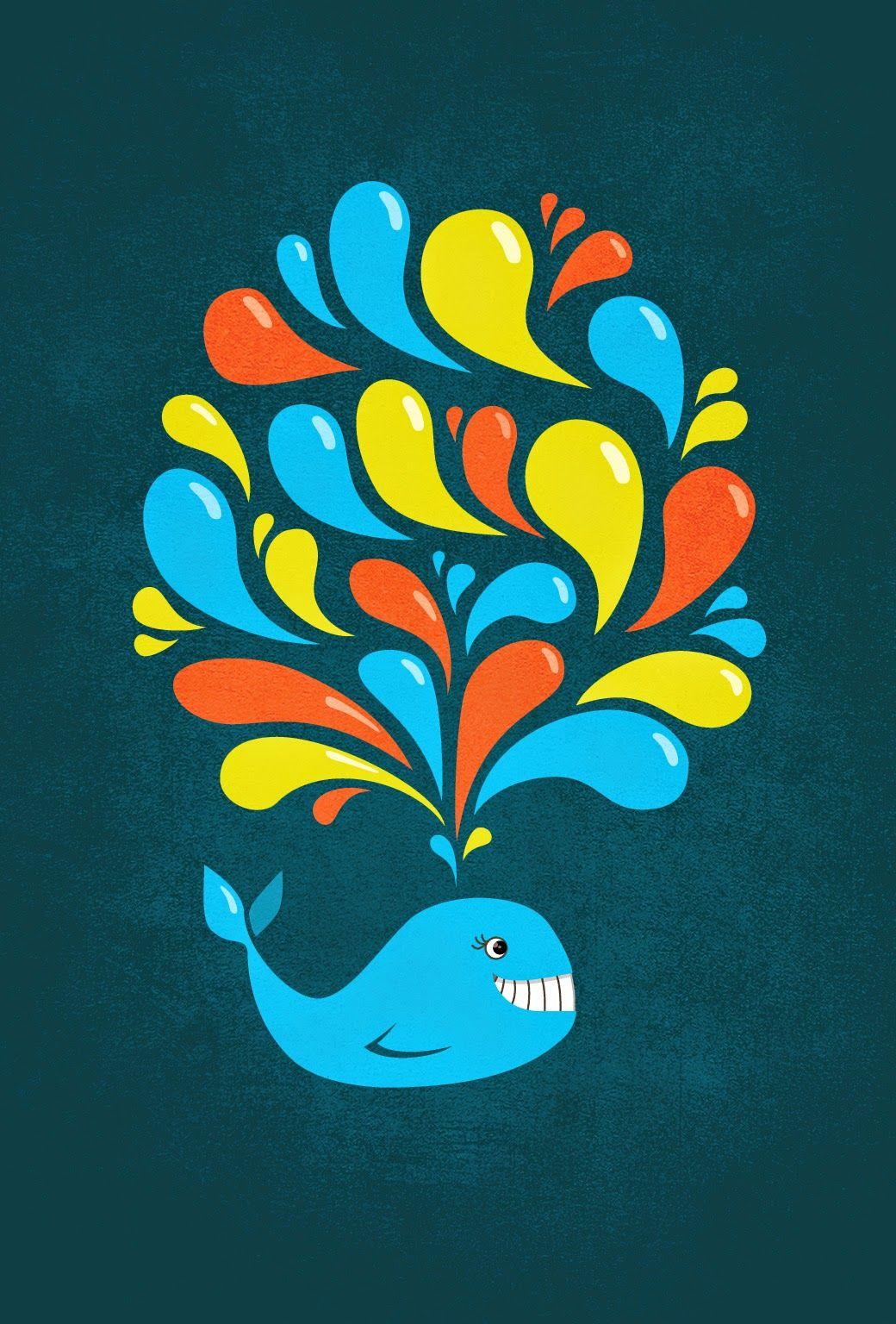 1040x1536 Cute Whale Wallpaper for iPhone. Wallpaper