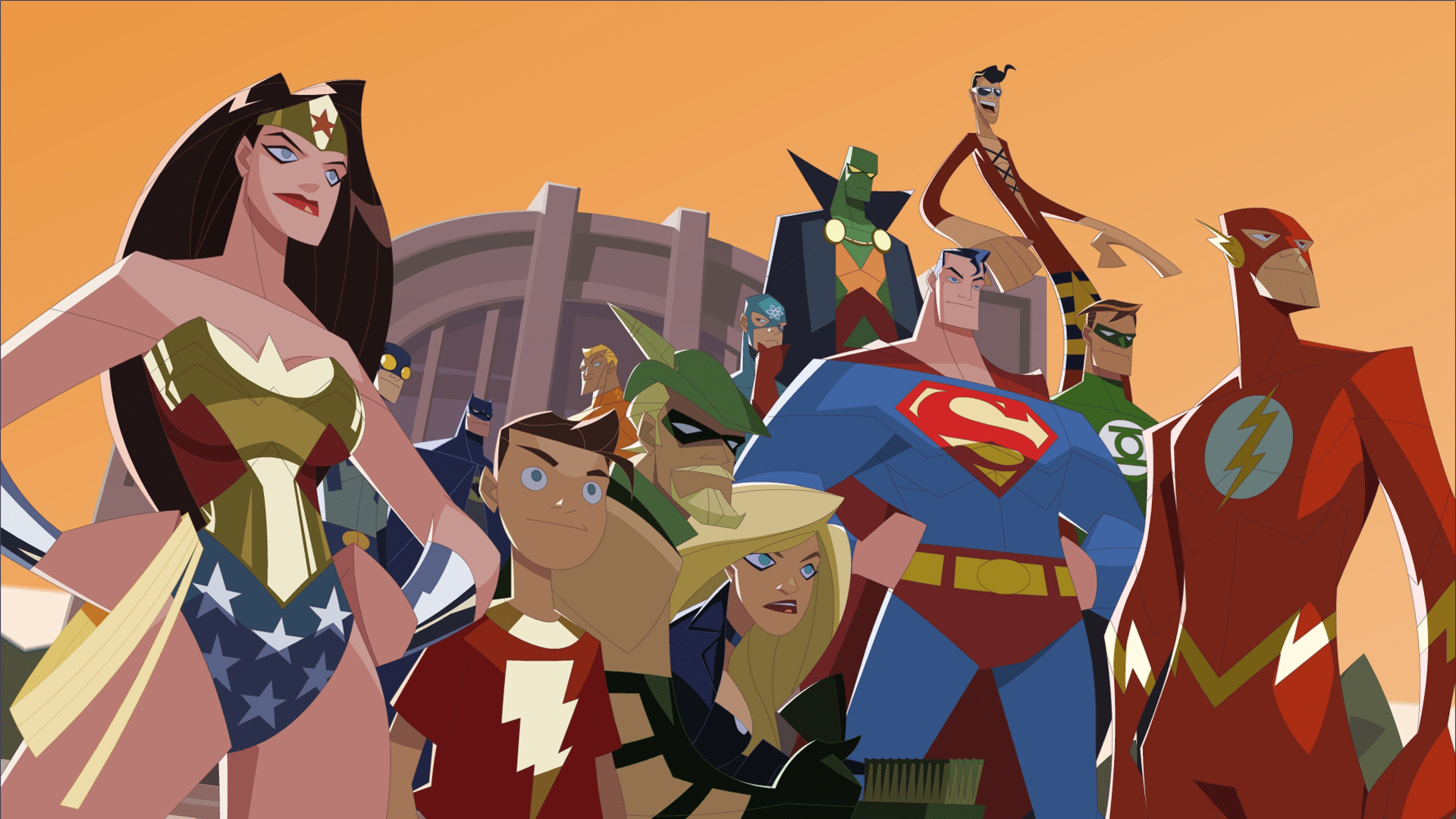 1920x1080 Justice League DC Comics The Flash Superman Wonder Woman Green Arrow Green Lantern Batman Wallpaperx1080