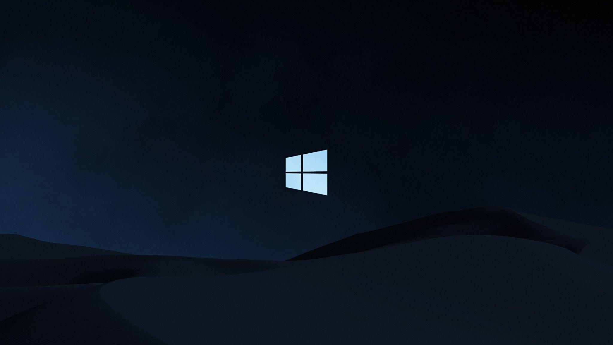 2048x1152 Windows 10 Clean Dark 2048x1152 Resolution Background, HD Brands 4K Wallpaper, Image, Photo and Background