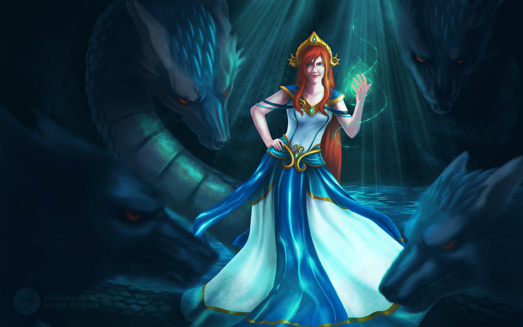 1680x1050 Smite Scylla Wallpaper