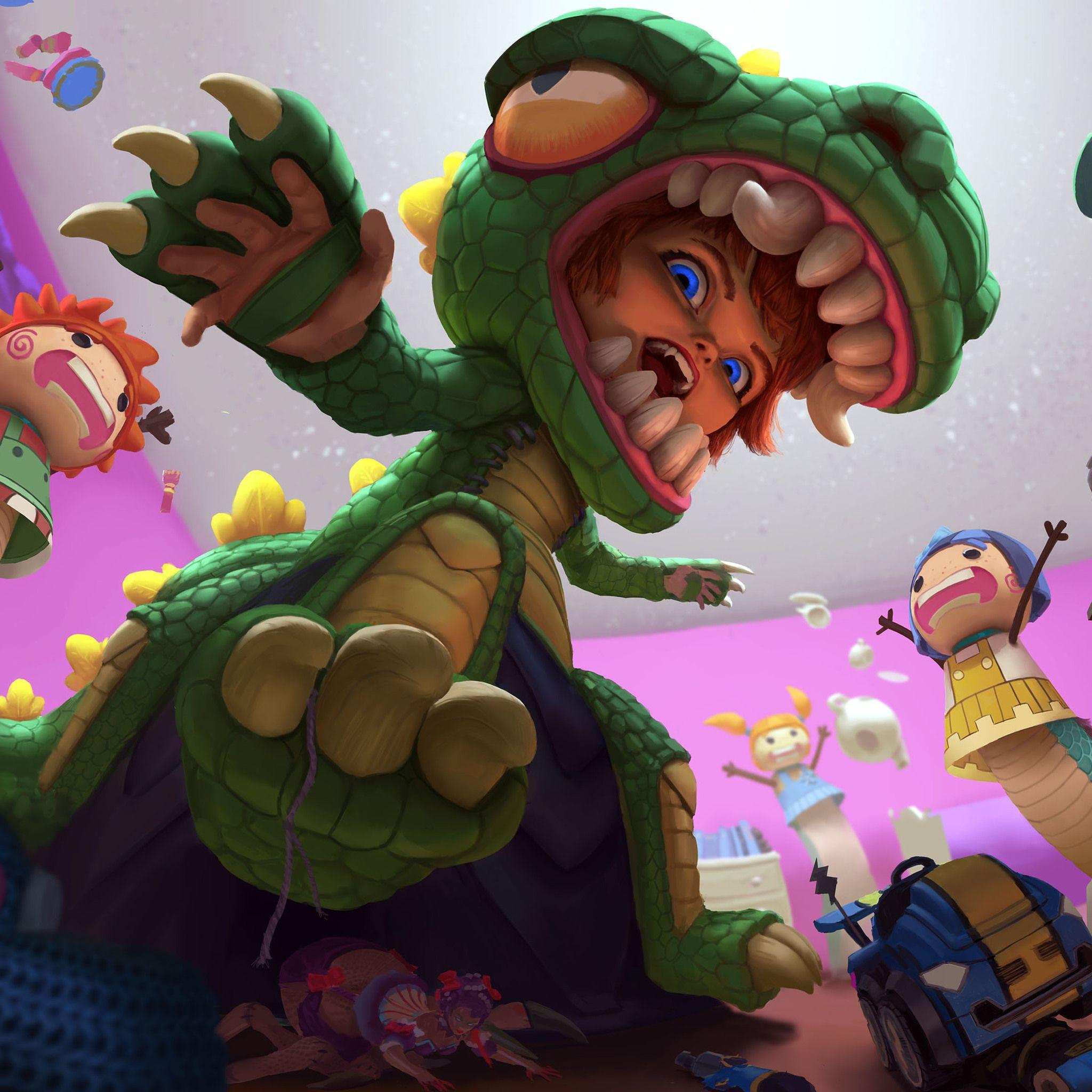 2048x2048 Godscylla Scylla Smite 4k iPad Air HD 4k Wallpaper, Image, Background, Photo and Picture