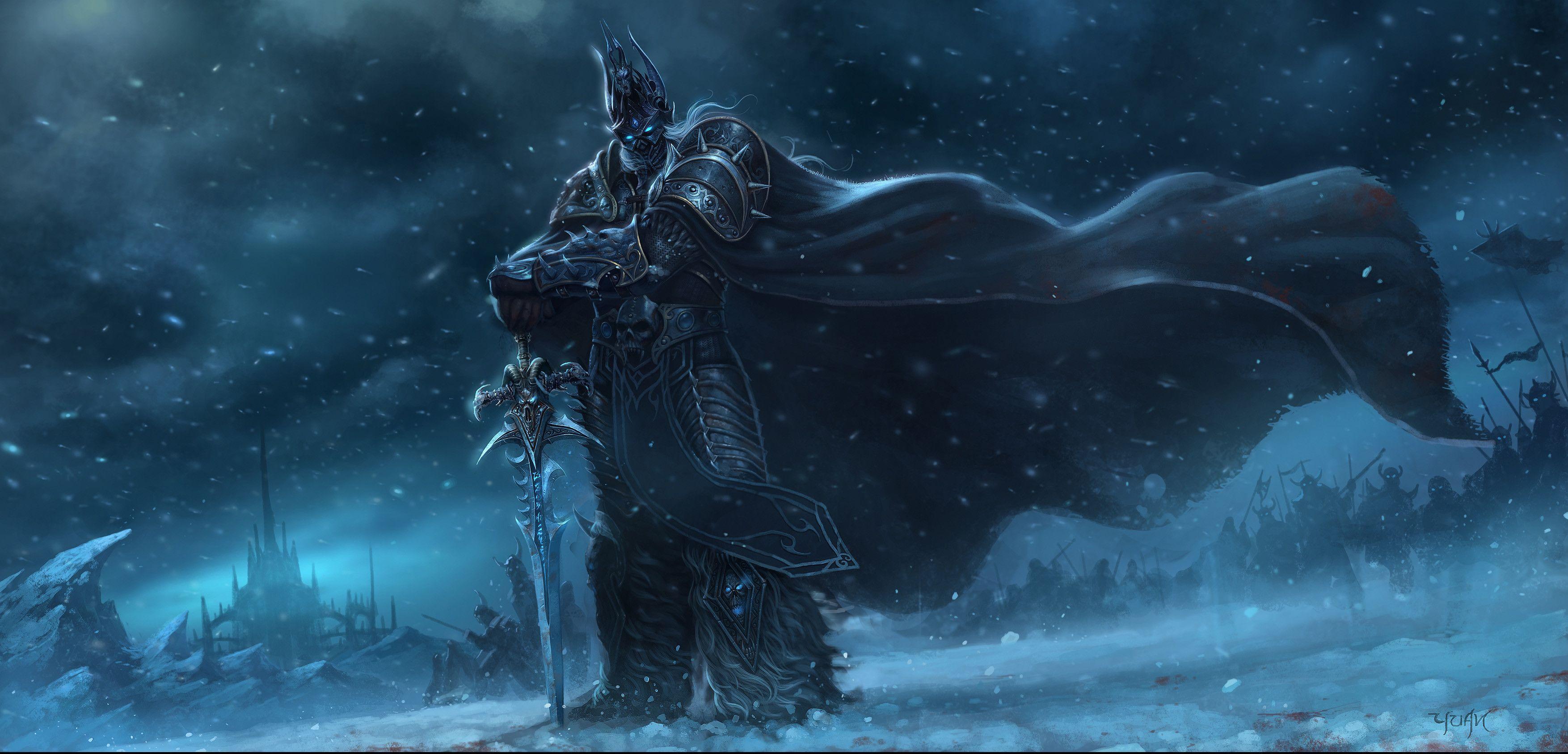 3508x1688 The Lich King Wallpaper