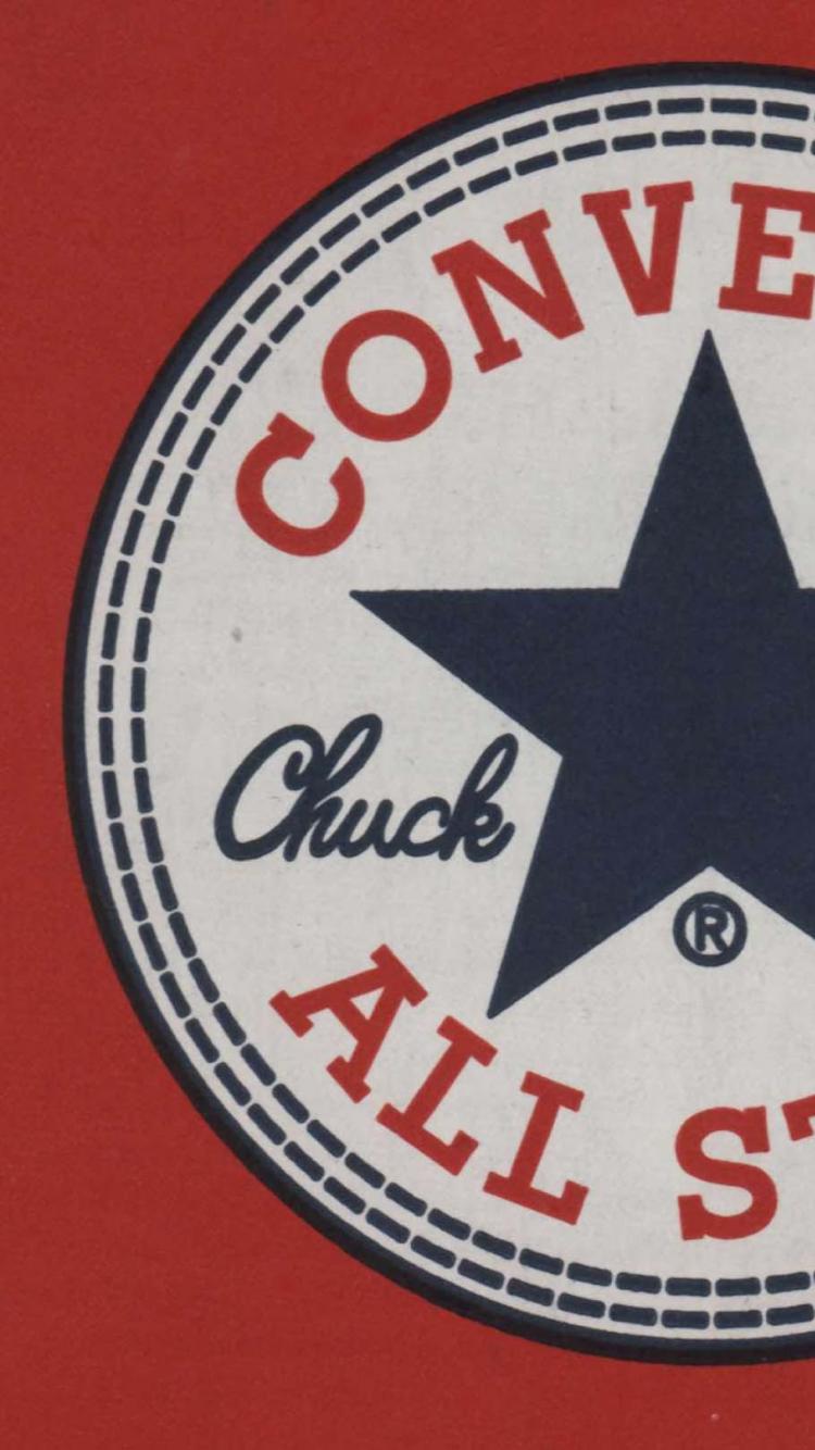 750x1334 Converse Logo Wallpaper
