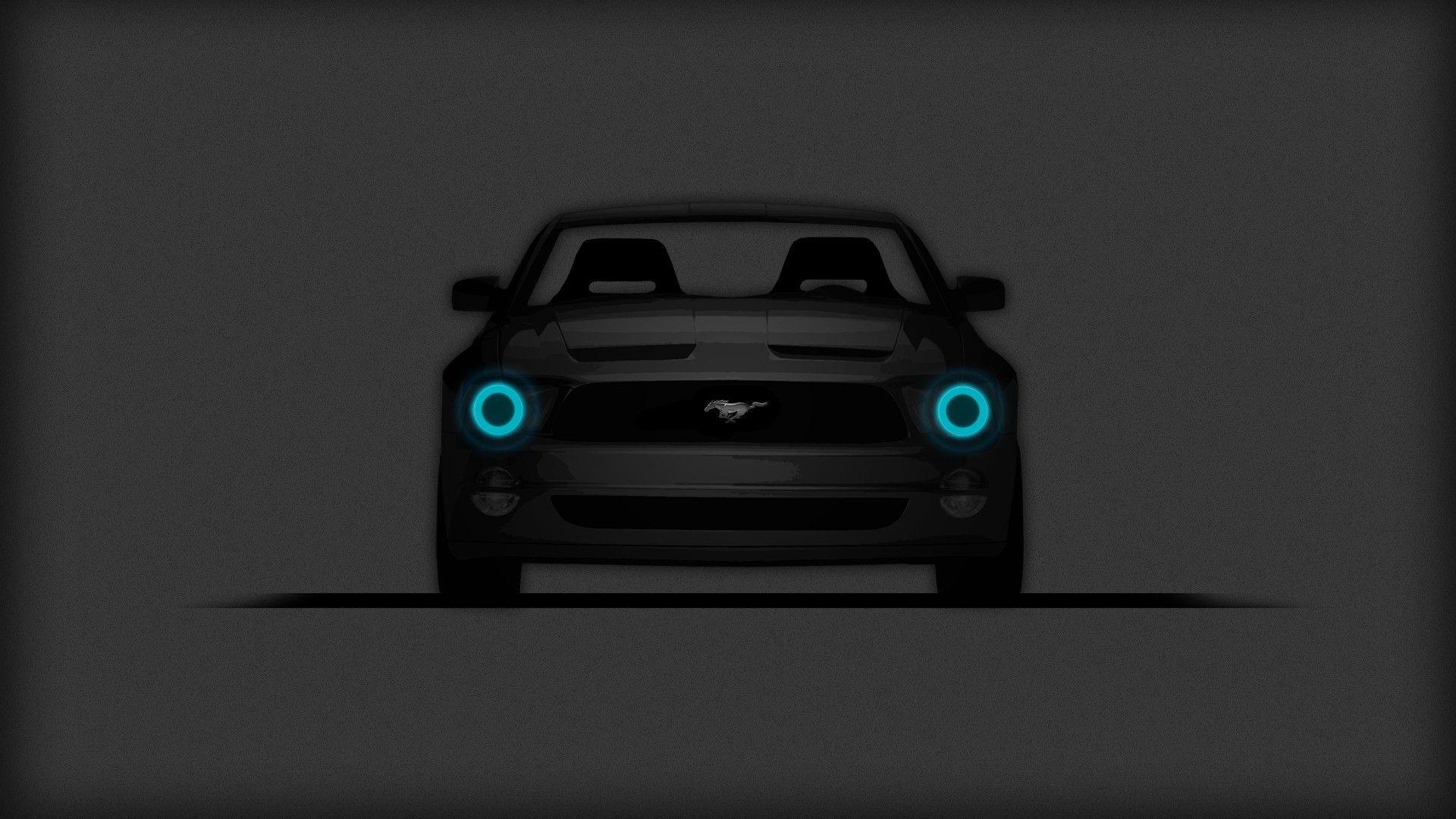 1920x1080 Ford Mustang, Ford Mustang GT, Car, Minimalism, Muscle Cars Wallpaper HD / Desktop and Mobile Background