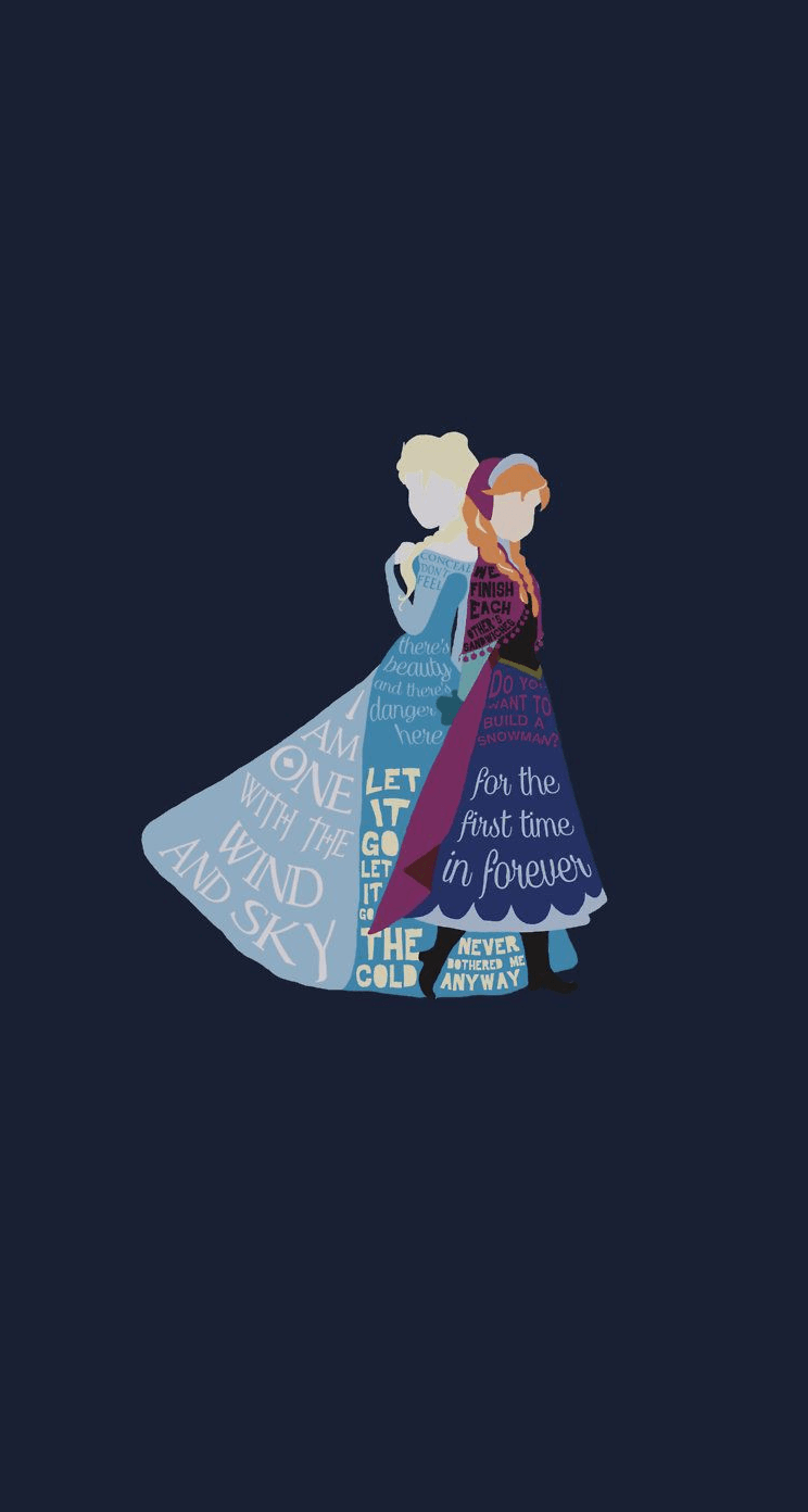 744x1392 Frozen iPhone Wallpaper
