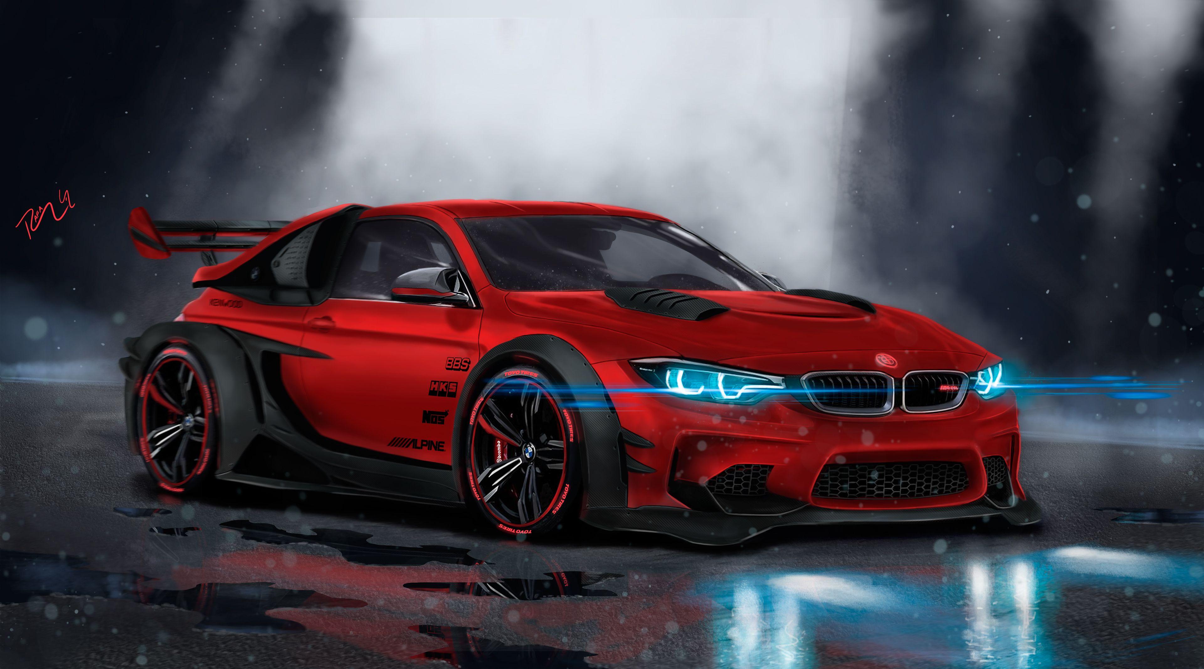 3840x2134 Neon Car Wallpaper