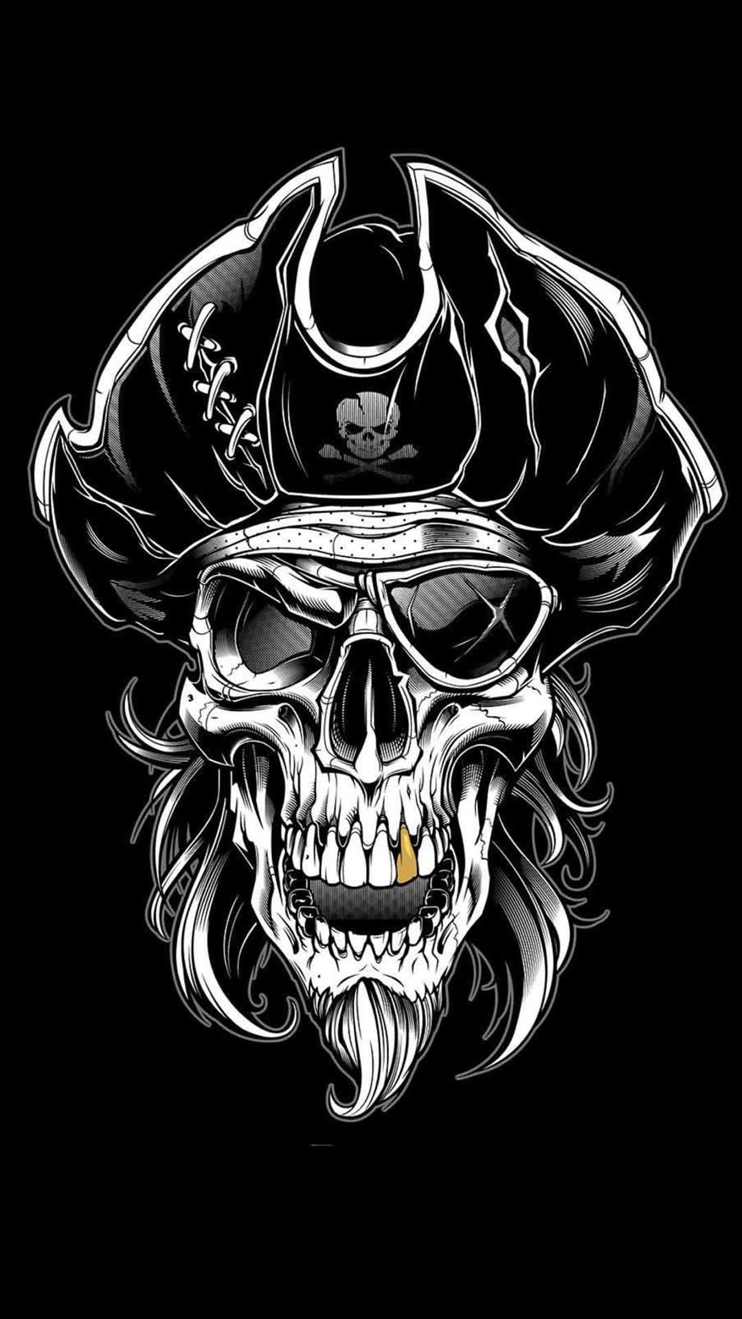 1080x1920 Pirate Skull Wallpaper