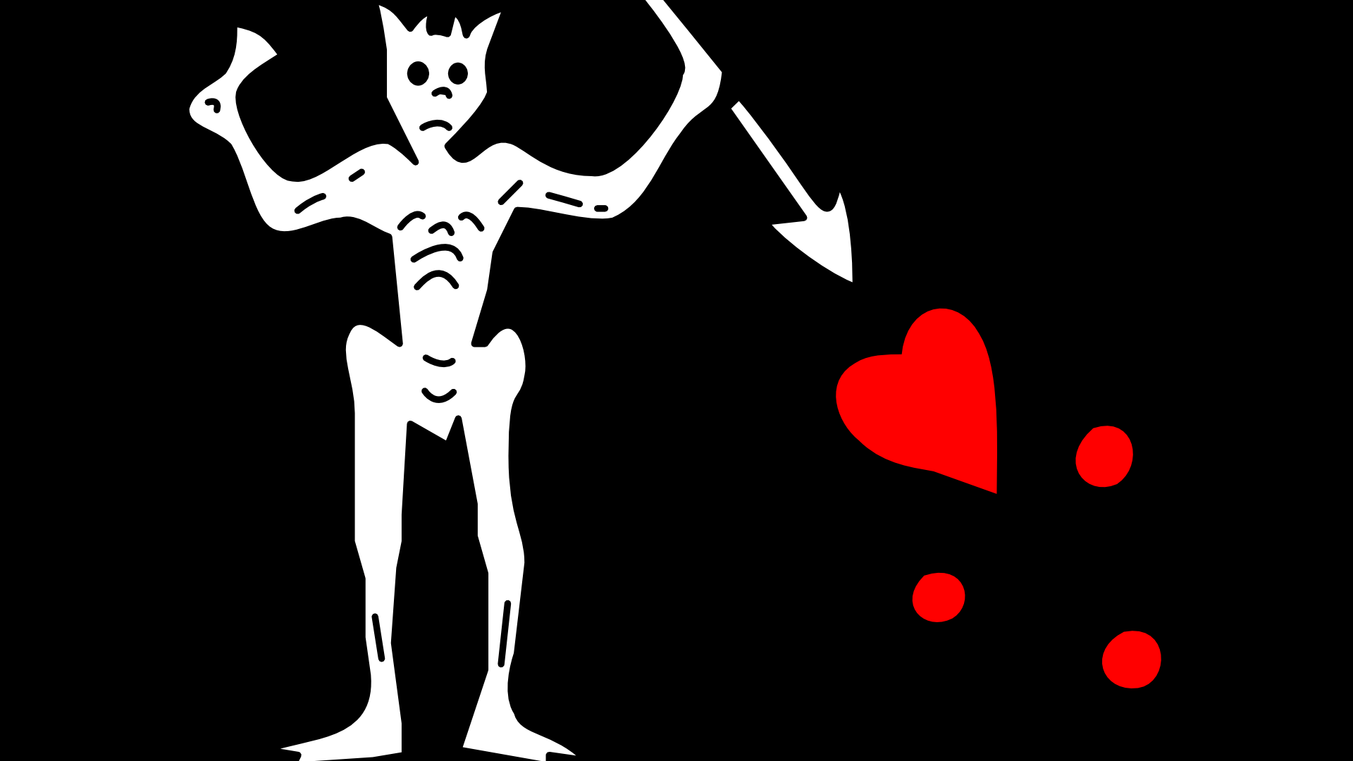 1920x1080 The flag of Blackbeard (Pirate) HD Wallpaper