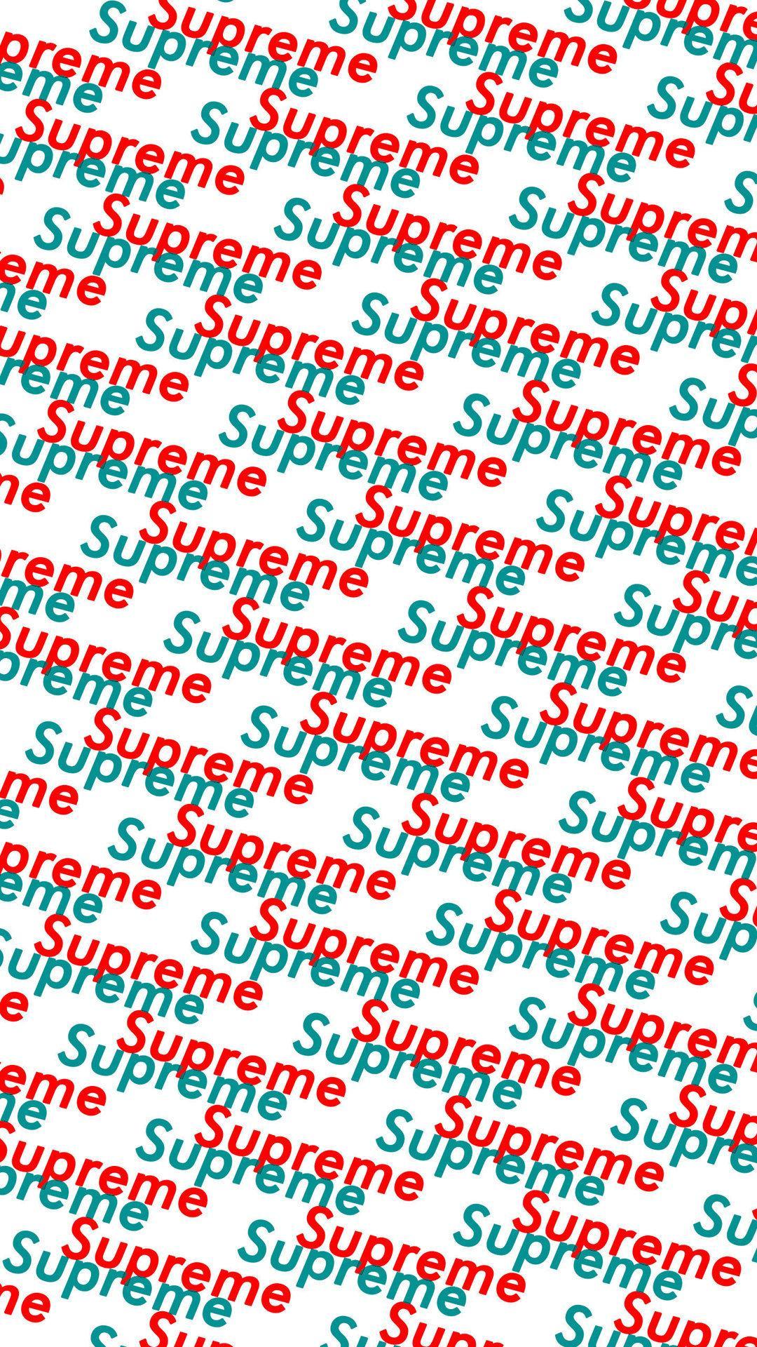 1080x1920 Blue Supreme Wallpaper Desktop