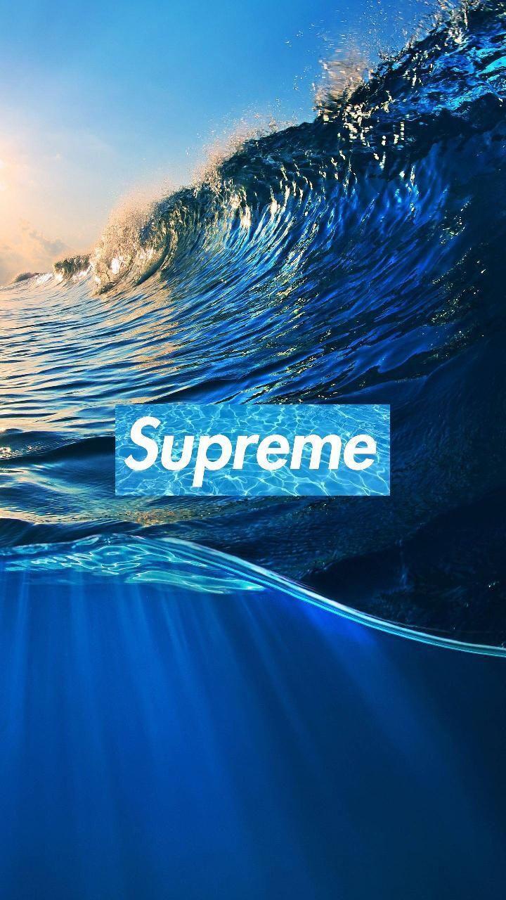 720x1280 Blue Supreme Wallpaper
