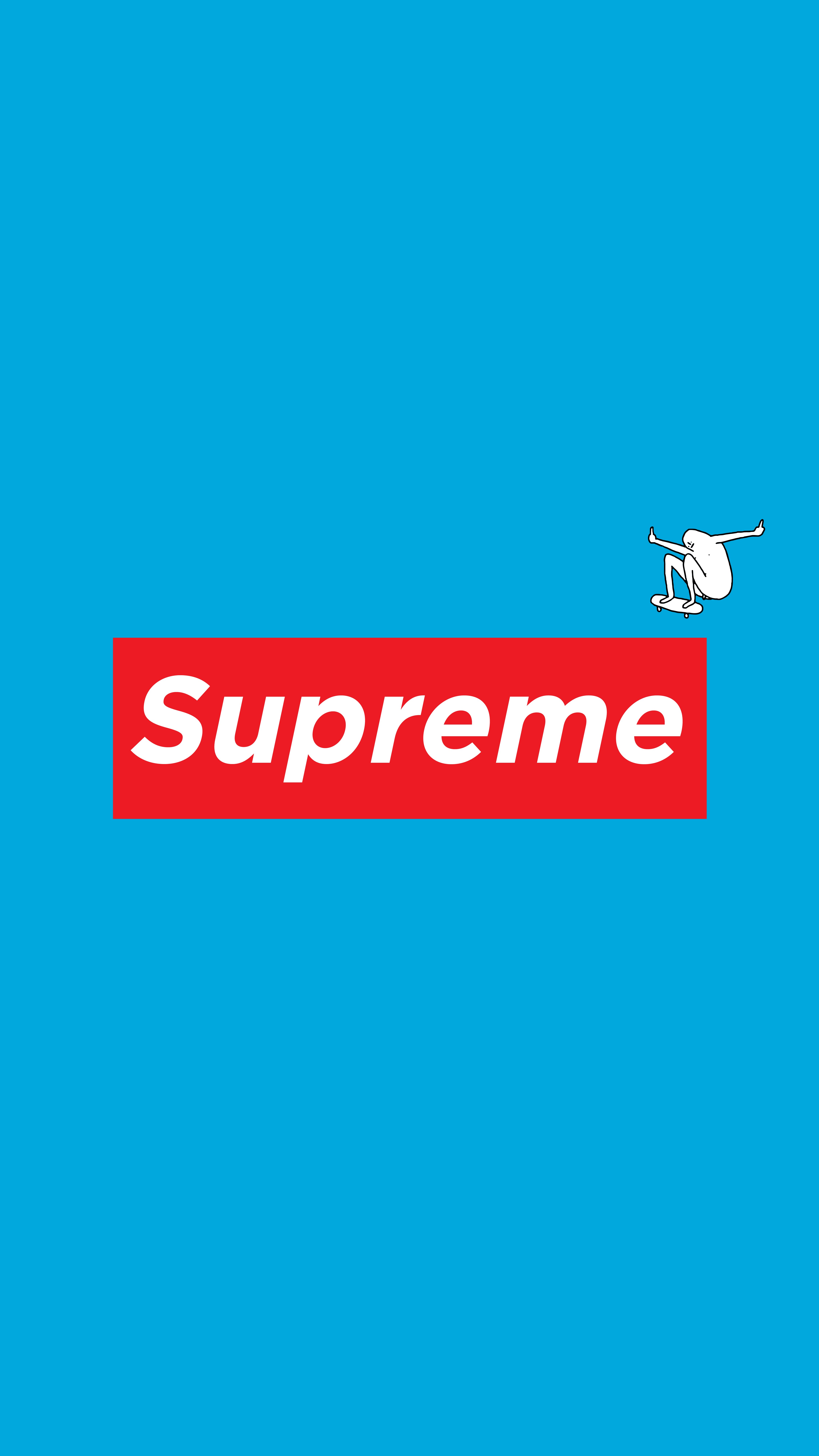 4500x8000 Supreme iPhone Teal Wallpaper