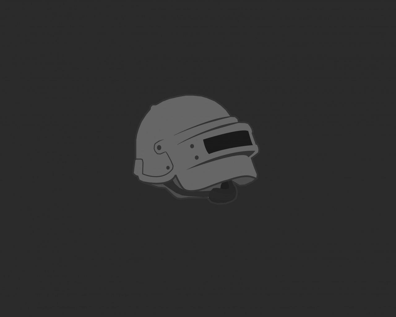 1280x1024 Download PUBG, helmet, logo, minimal wallpaper, 1280x Standard 5: Fullscreen