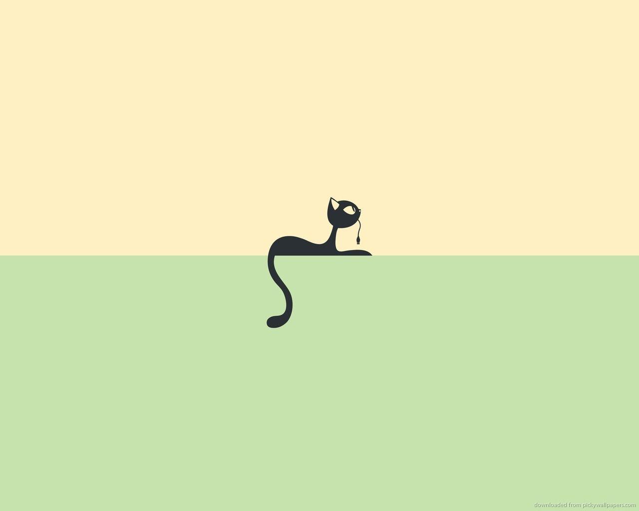 1280x1024 Minimal Cat and Mouse for 1280x1024. Beruang kutub, Hewan