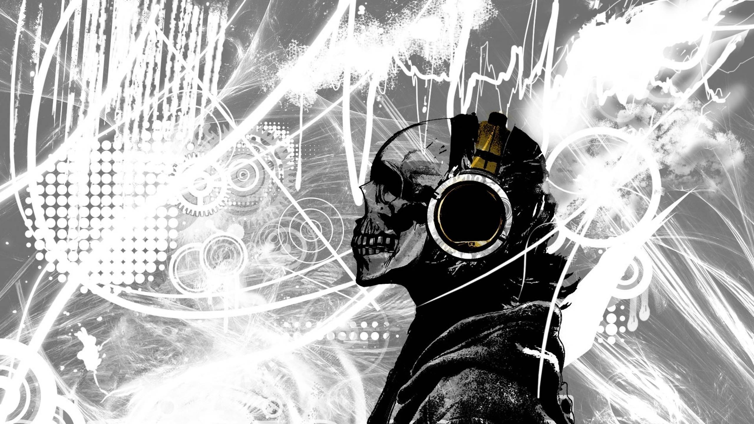 2560x1440 Cool Computer Background Skull