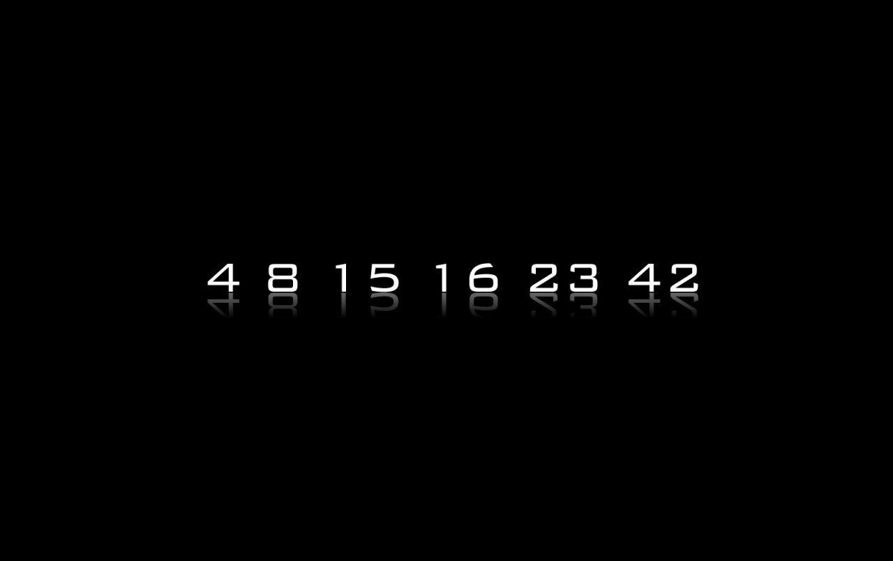 1280x804 Lost numbers wallpaper. Lost numbers