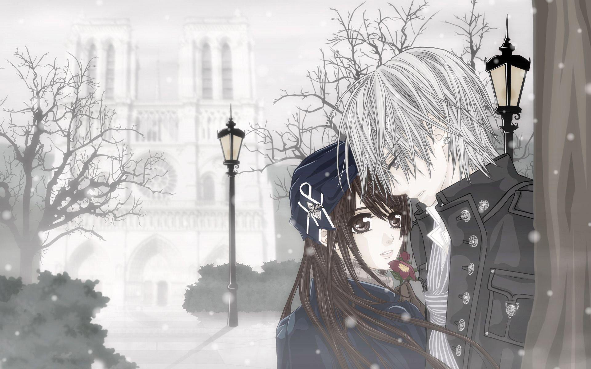 1920x1200 Yuki & Zero, yuki kuran, zero kiryu, vampire knight, anime