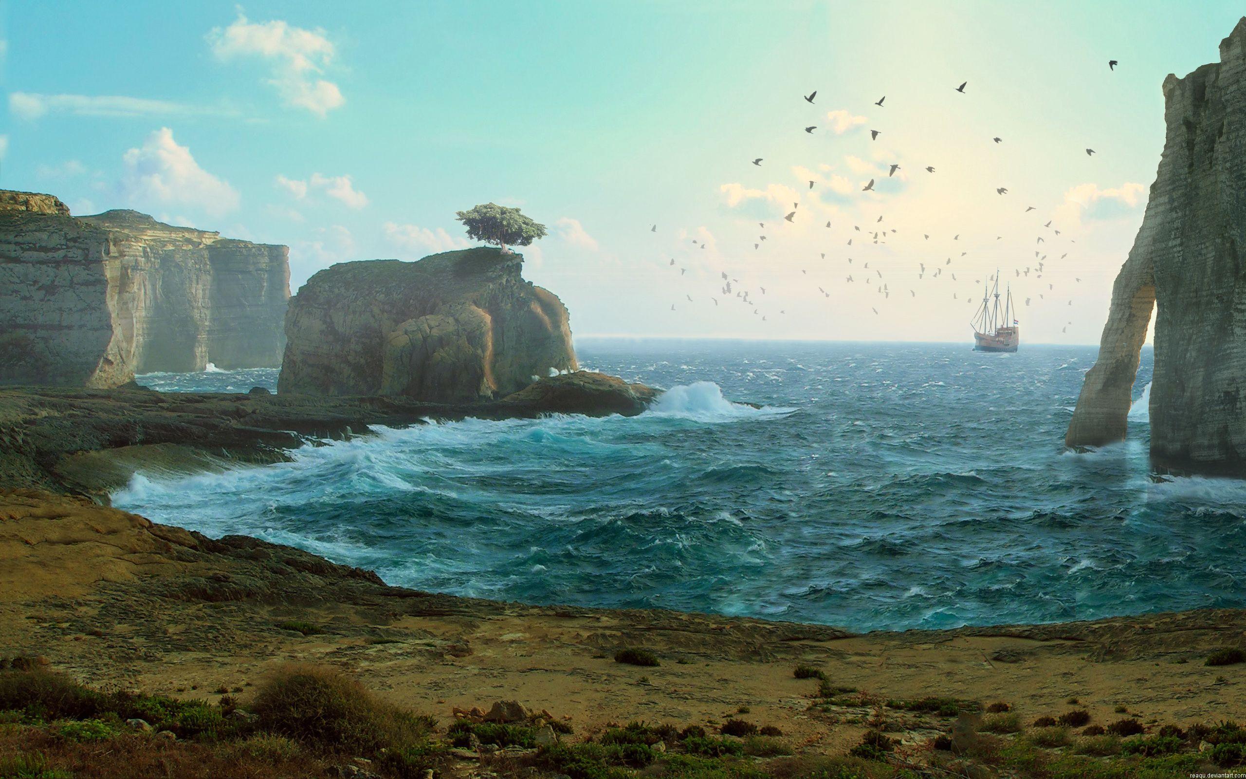 2560x1600 Lost Sail Wallpaper