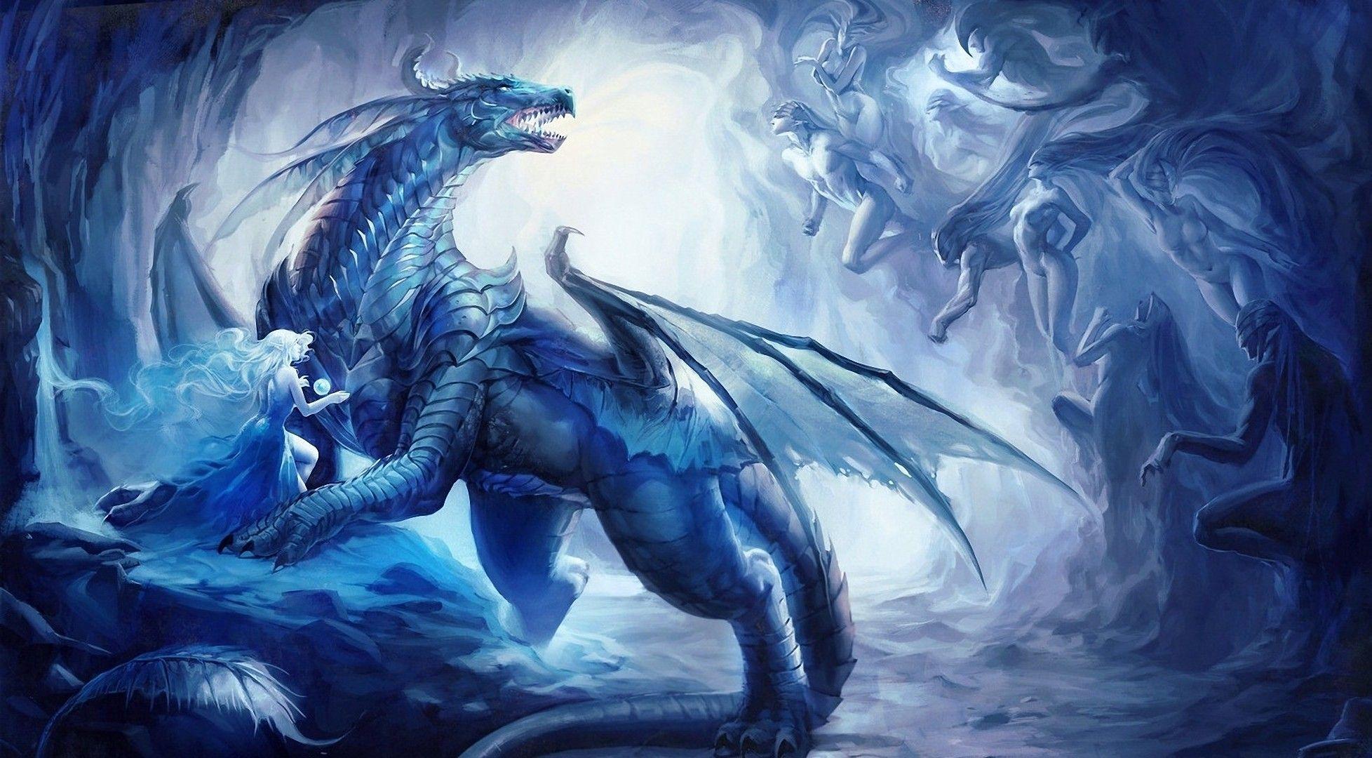 Ice Dragon HQ Background Wallpaper 37959 - Baltana