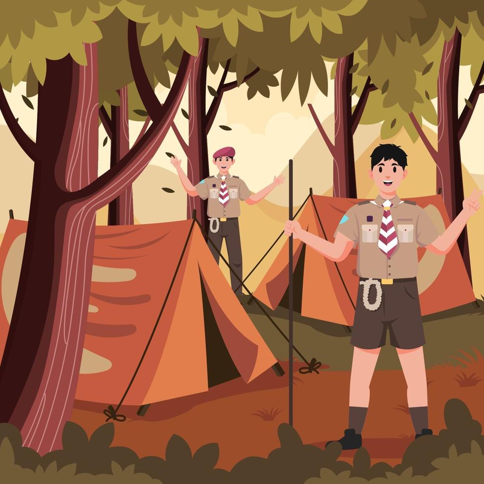 980x980 Pramuka Camping At The Forest