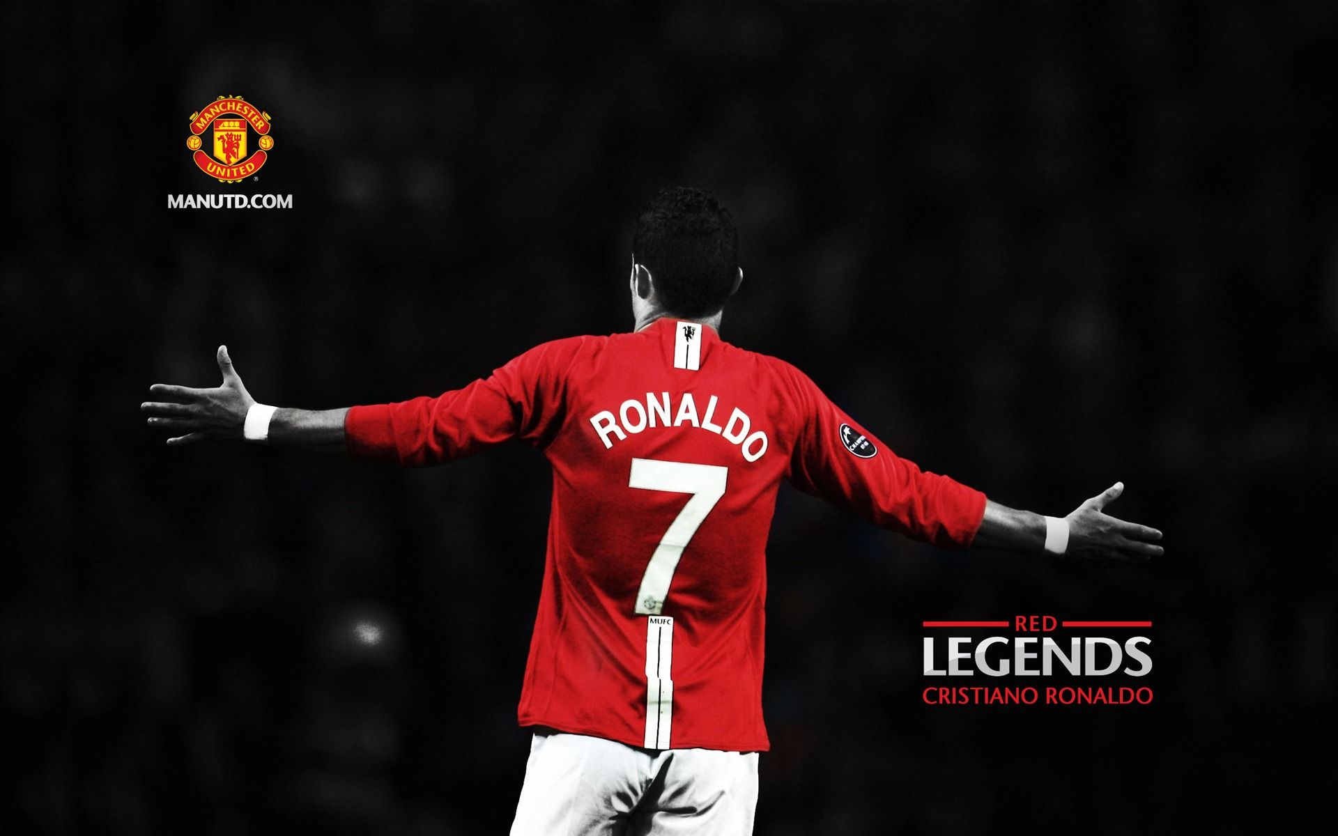 1920x1200 Cristiano Ronaldo Red Legends Manchester United Wallpaper