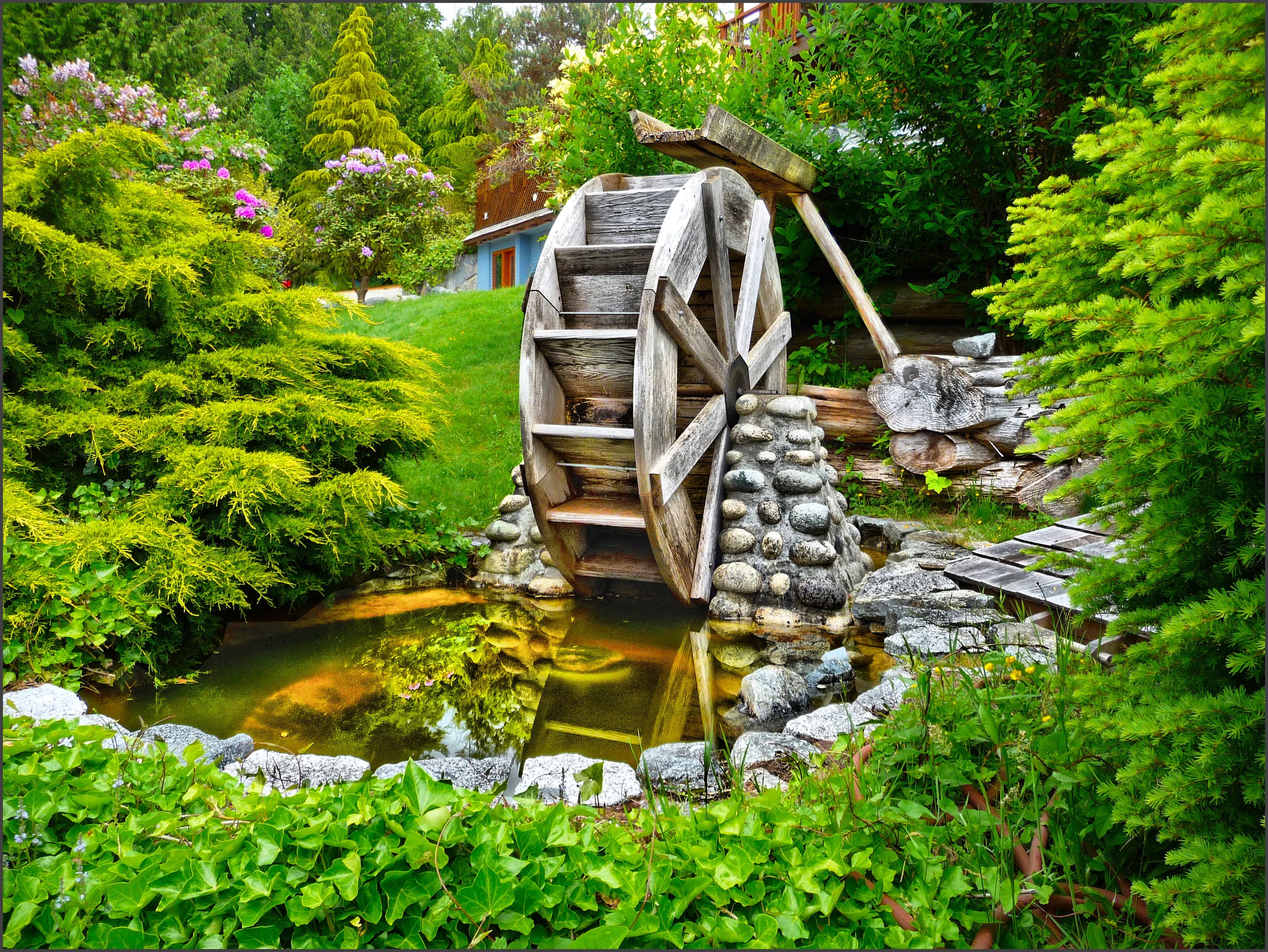 3472x2608 Water Wheel Wallpaper