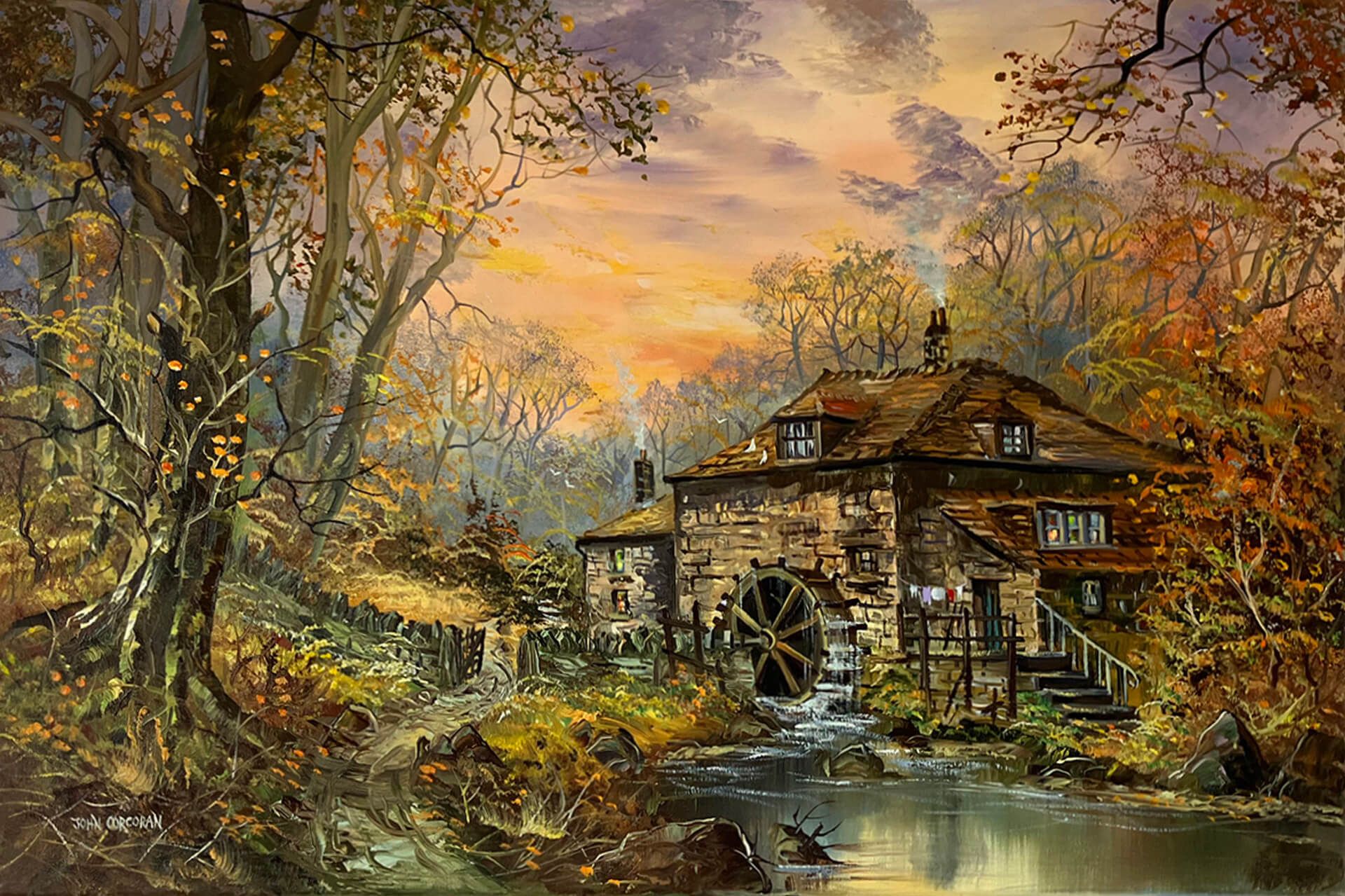 1920x1279 Water Wheel. Traditional landscape