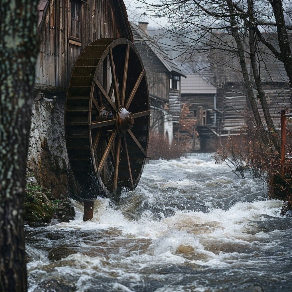 1024x1024 Download Historic Mill Stream Image, Stream, Historic