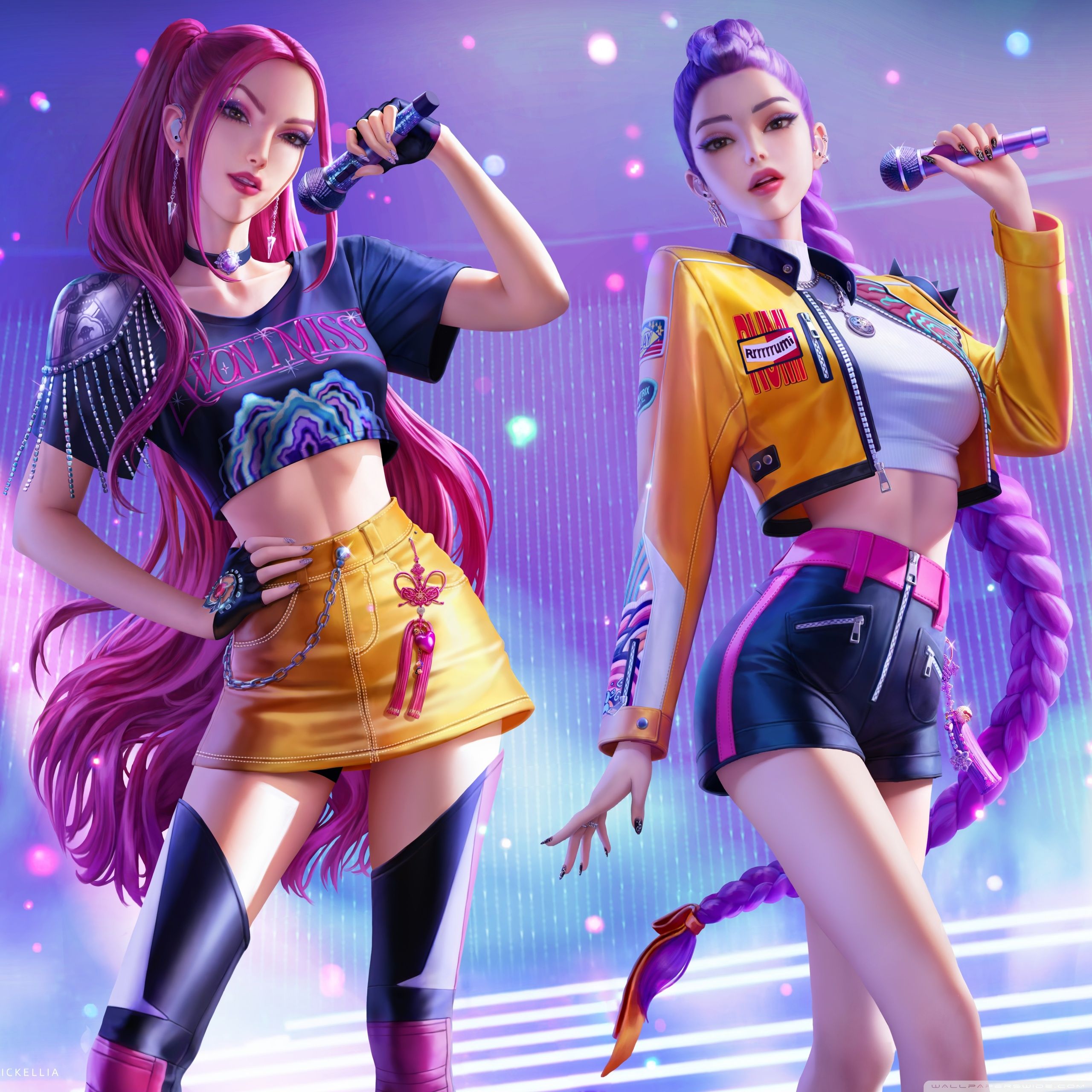 2560x2560 Rumi Mira Zoey KPop Demon Hunters 4K UHD Wallpaper for UltraHD Desktop and TV : Widescreen and UltraWide Display : Dual and Triple Monitor : Smartphone and Tablet Devices