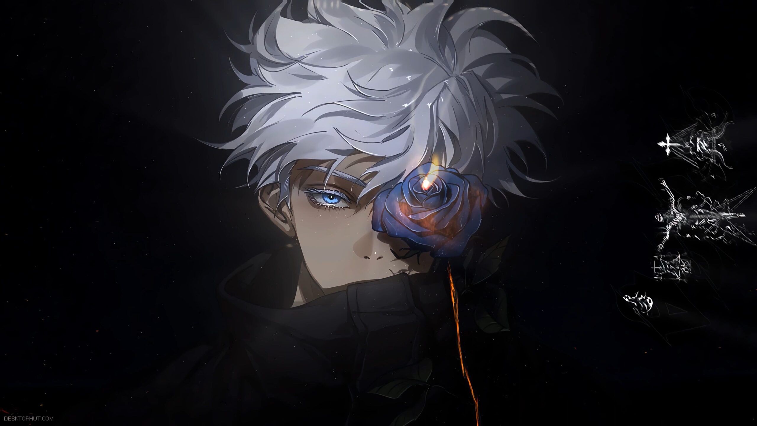2560x1440 Gojo Satoru. Rose