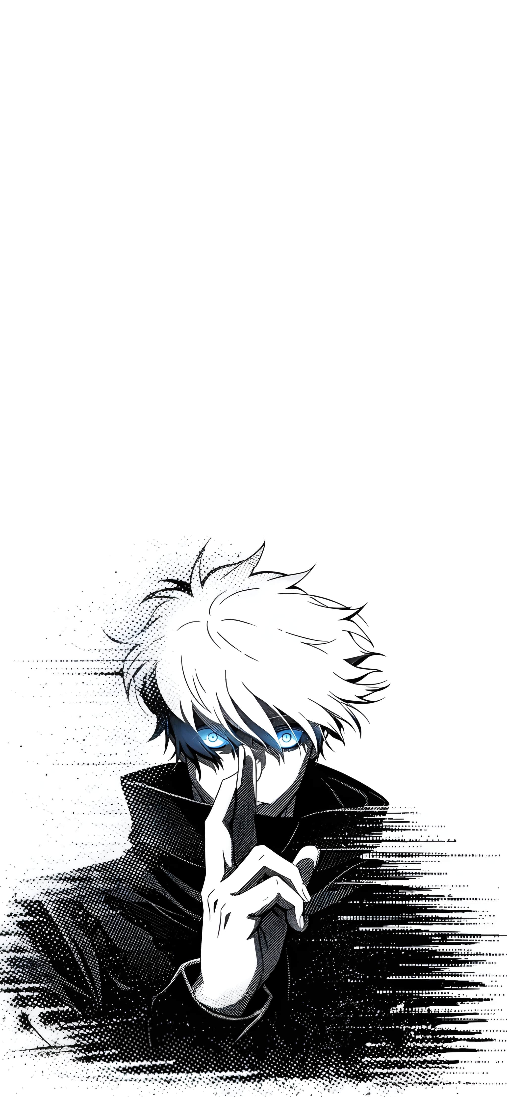 2048x4428 Gojo Satoru Minimalist 4K Anime Wallpaperx4428