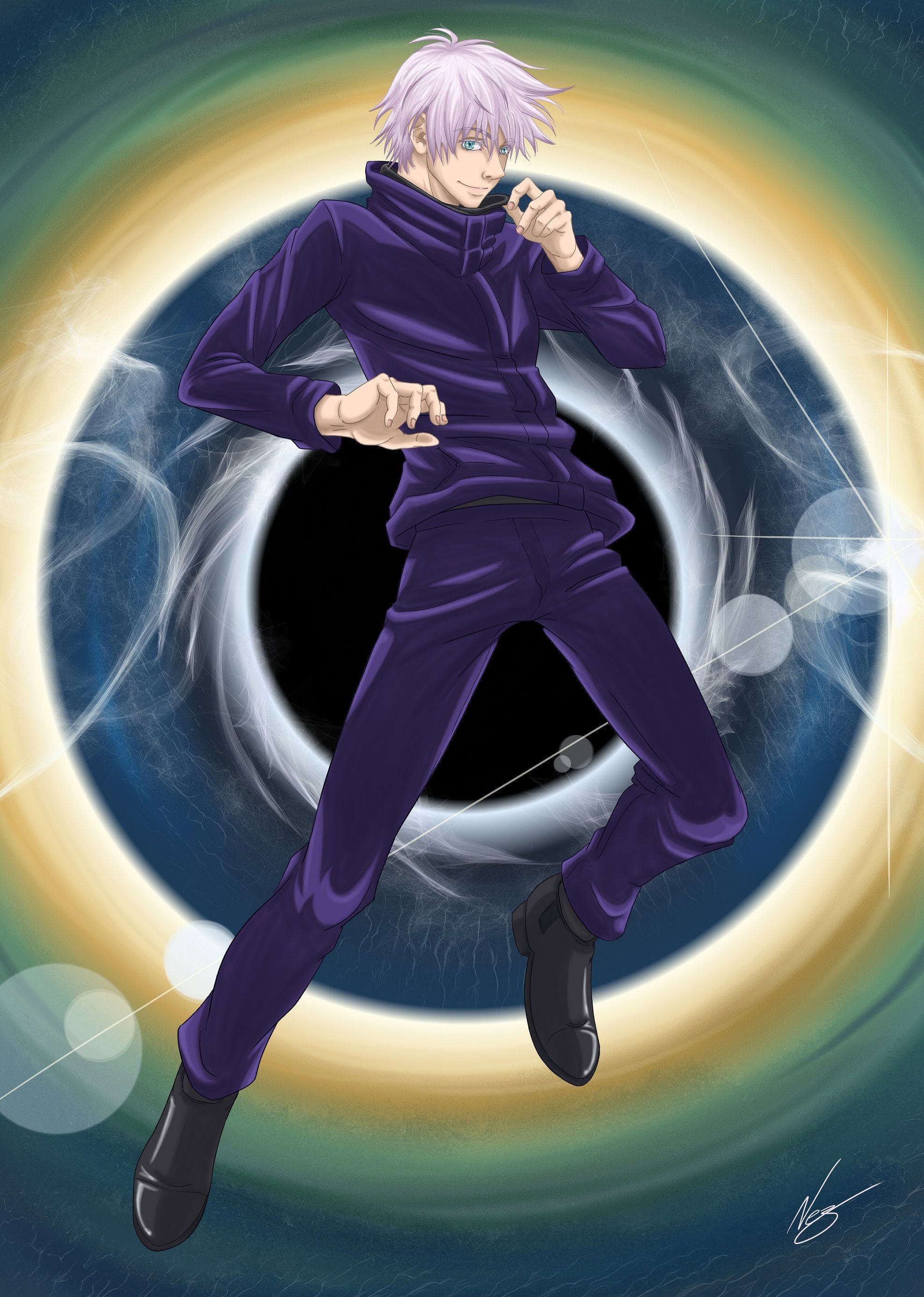 1975x2772 Satoru Gojo Full BG no Shadow small. Whims from Valadae