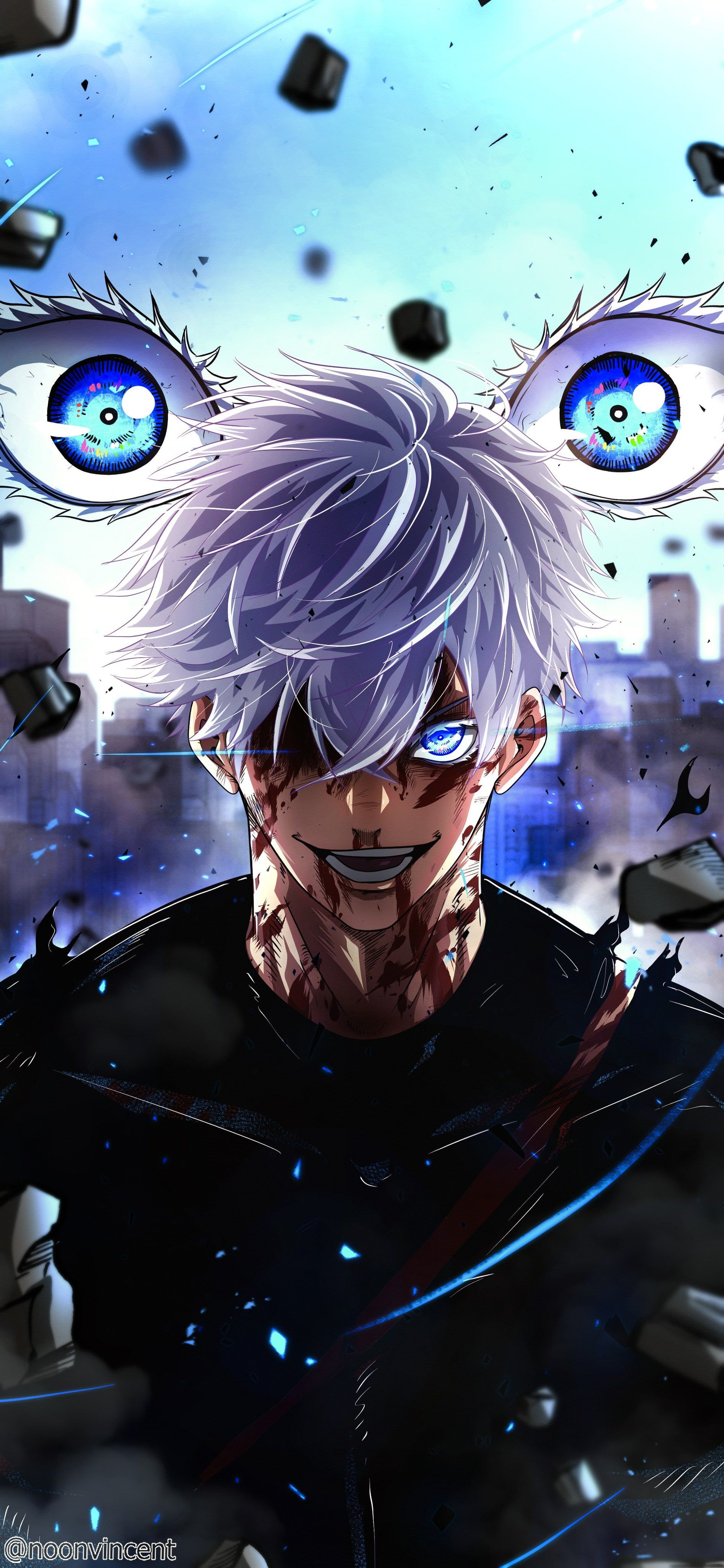 1892x4096 Satoru Gojo 4K Wallpaper Jujutsu Kaisen Artx4096