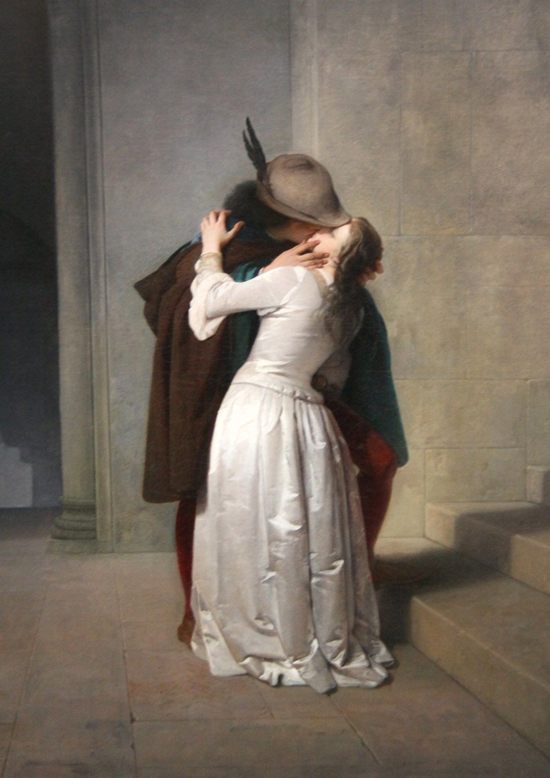 1080x1527 Francesco Hayez: The Kiss. Fine Art Print Poster