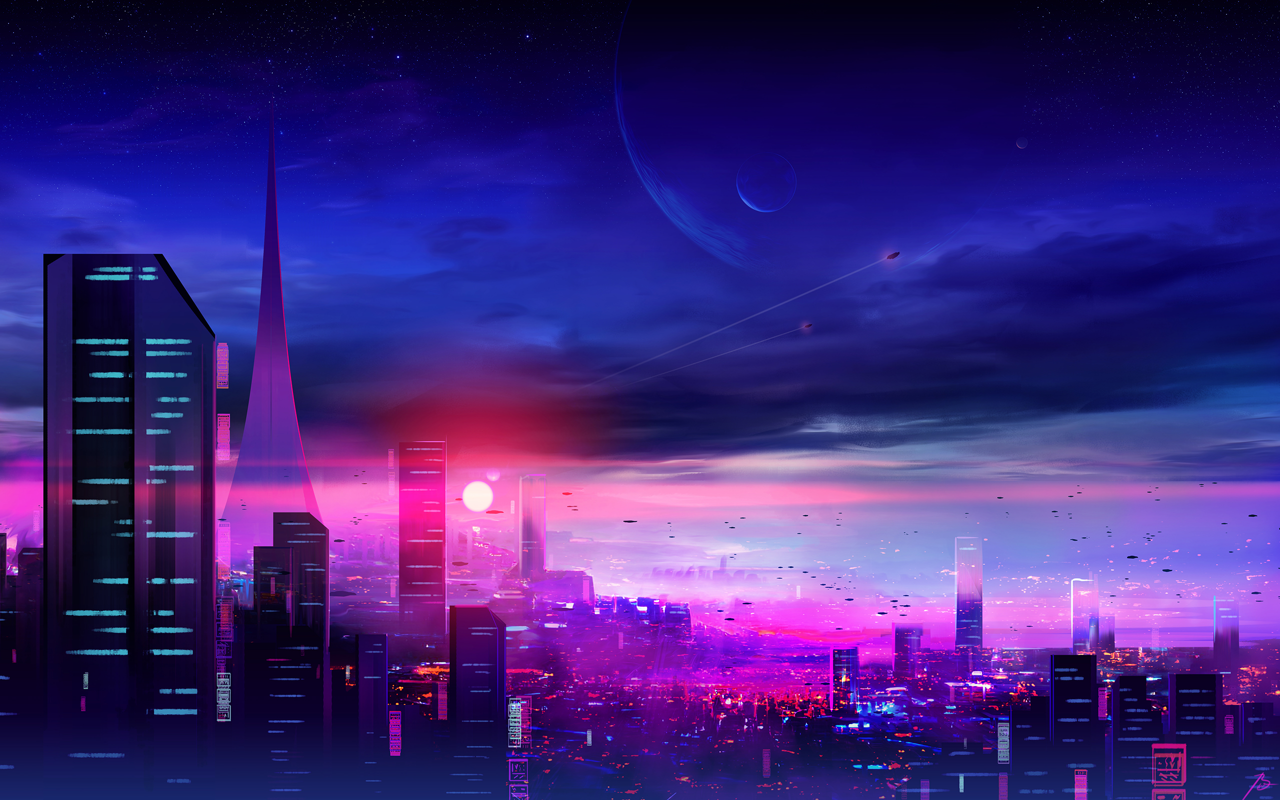 2560x1600 Sci Fi City HD CyberCity 2022 Wallpaper, HD Artist 4K Wallpaper, Image and Background