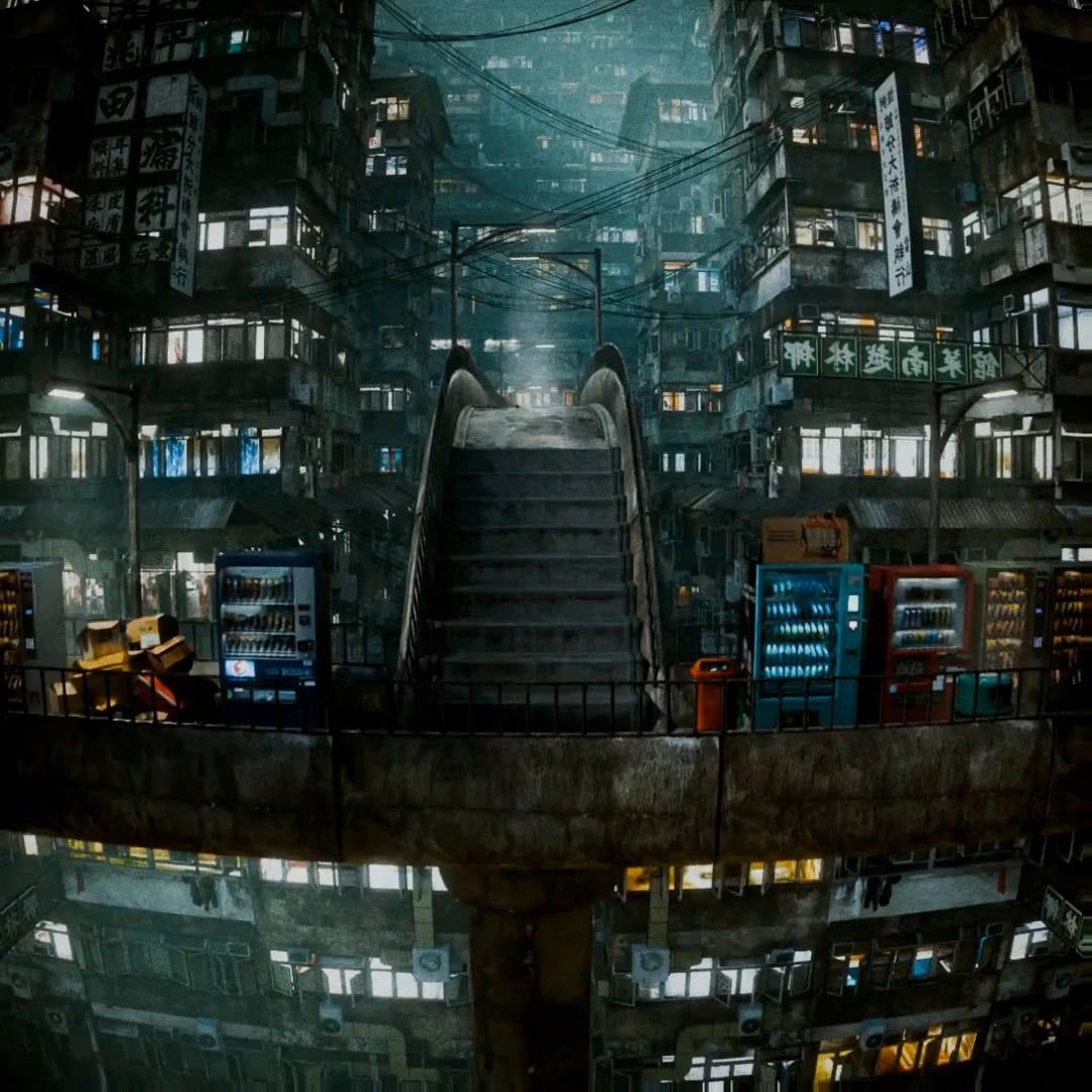 1080x1080 Cyberpunk City Neon City Wallpaper 4K, Futuristic City, Cyber City