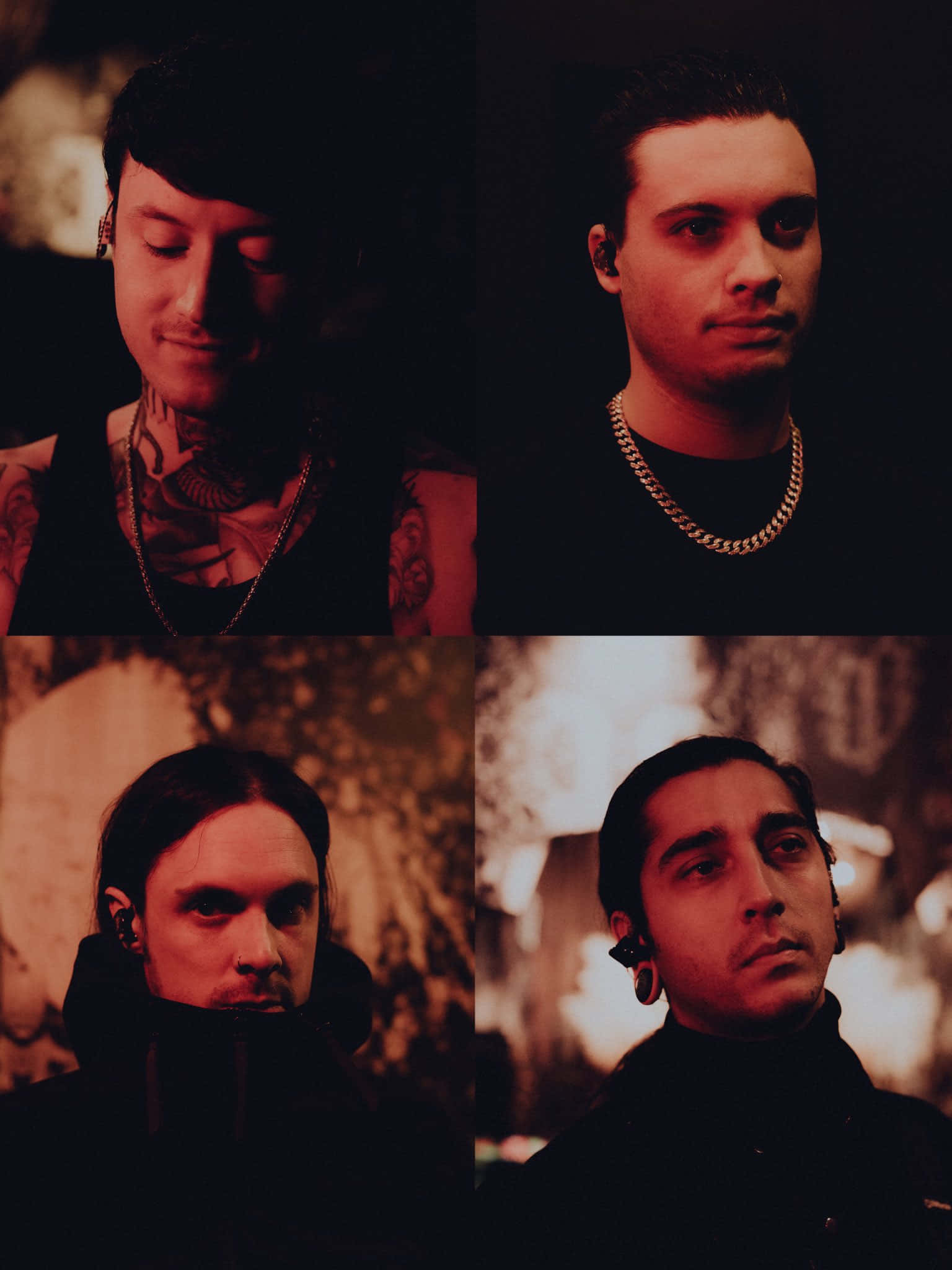 1536x2048 Download Bad Omens Band Portraits Wallpaper