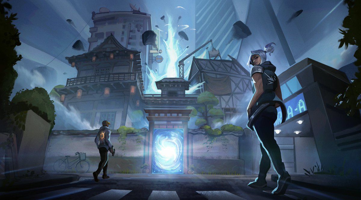 1200x667 To celebrate launch I've been working on a fan alternate loading screen art on the map split! :D #Valorant #ValorantArt