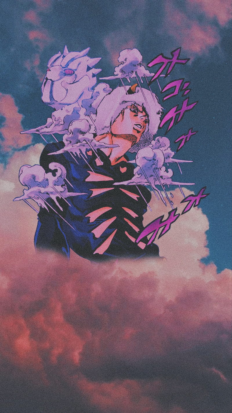 800x1422 WeatherReport jojo, aesthetic, anime, jojos, ocean, report, stone, weather, HD phone wallpaper