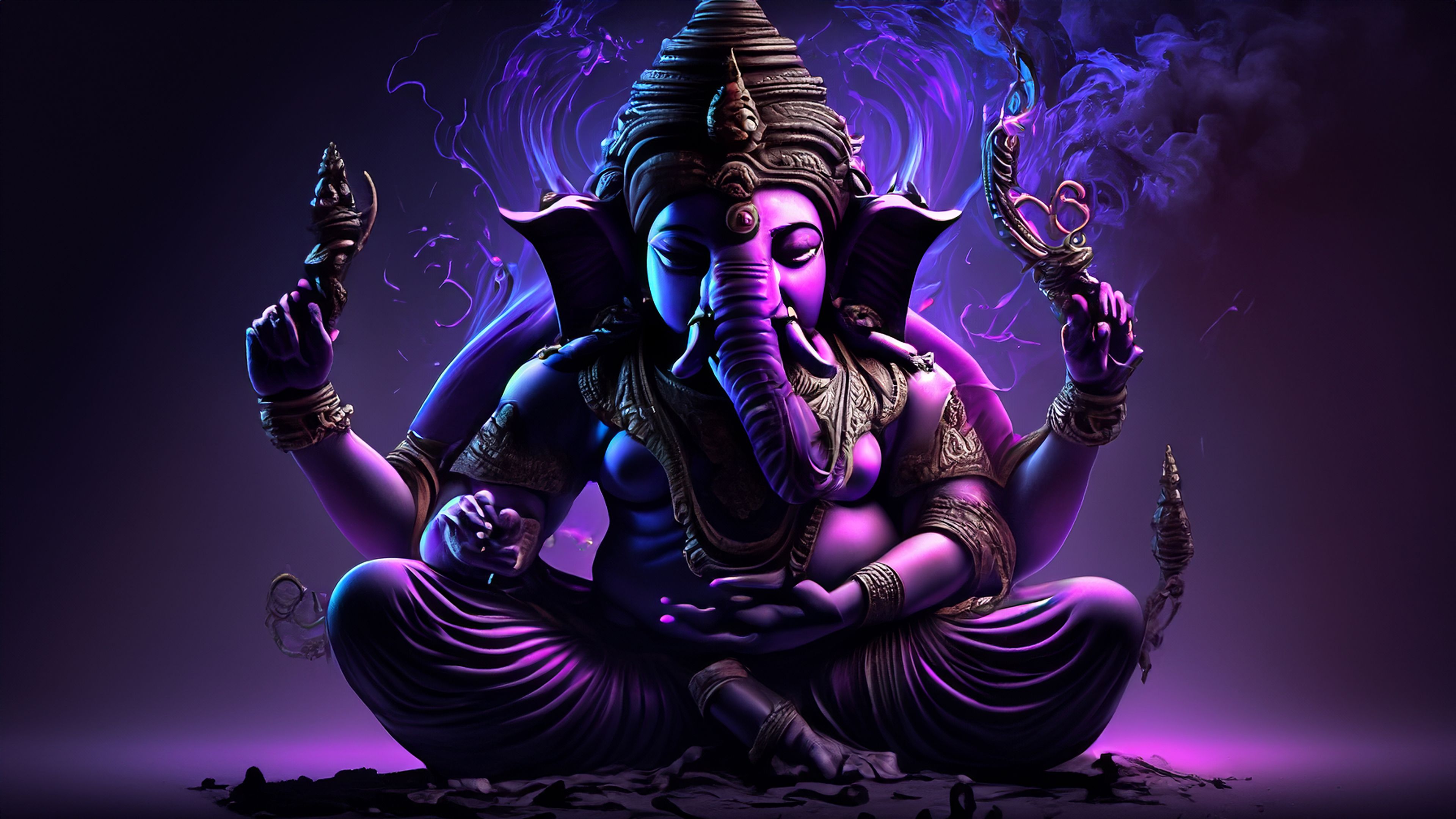 3840x2160 Ganesha Wallpaper 4K