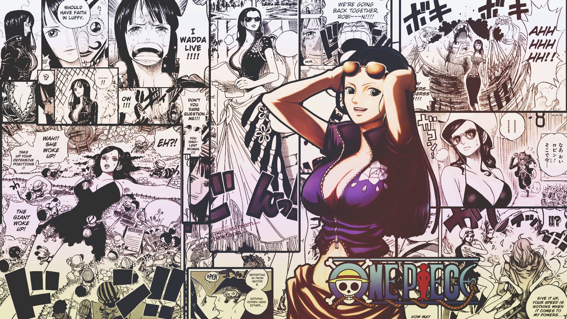 1920x1080 Nami and Nico Robin One Piece HD Wallpaper