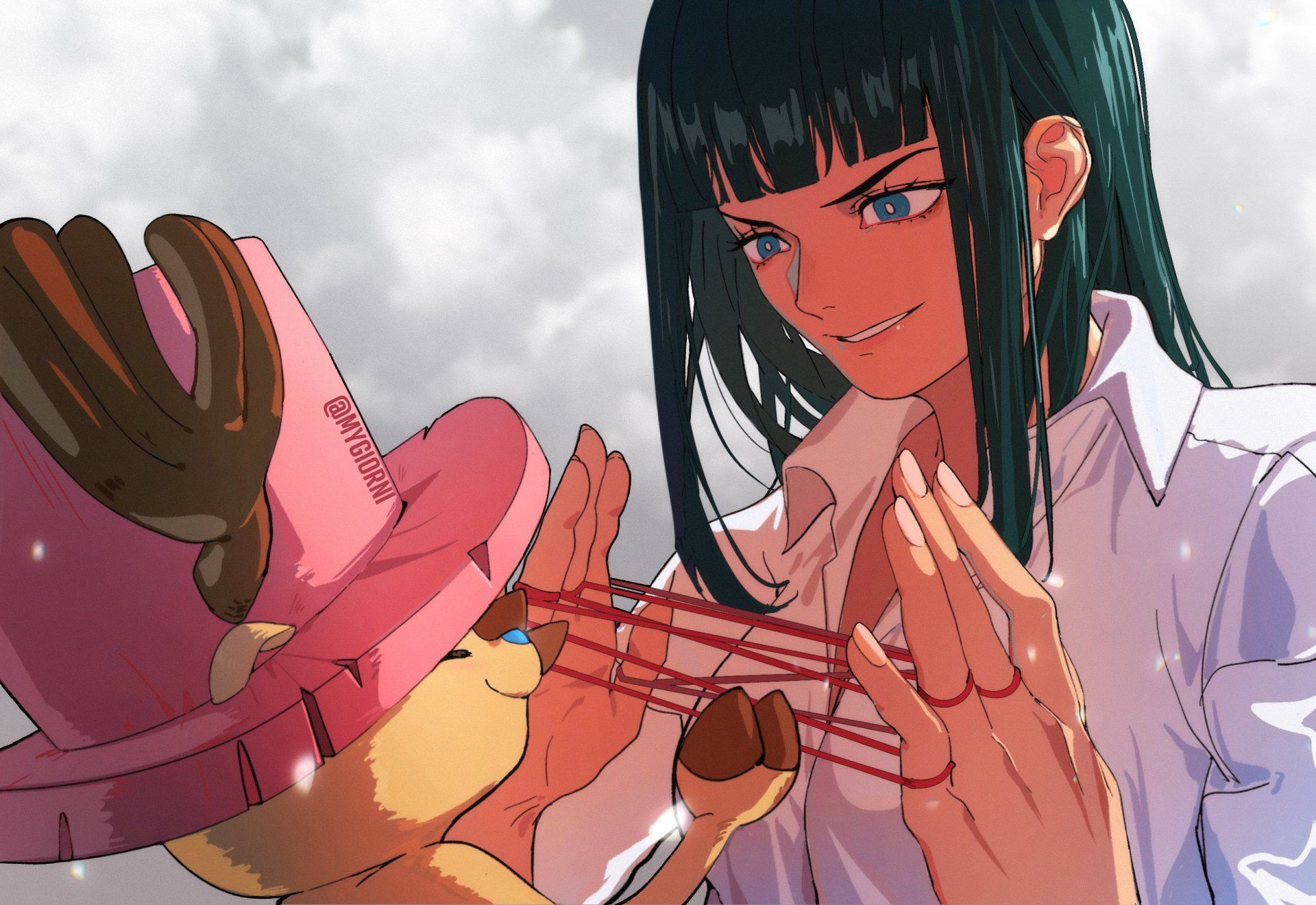 1920x1320 One Piece HD Wallpaper: Nico Robin & Tony Tony Chopper Moment