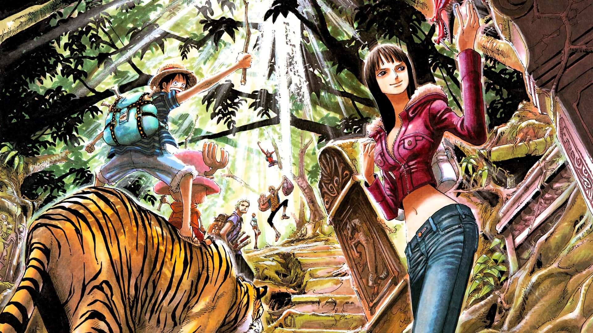 1920x1080 Robin And Zoro Wallpaper
