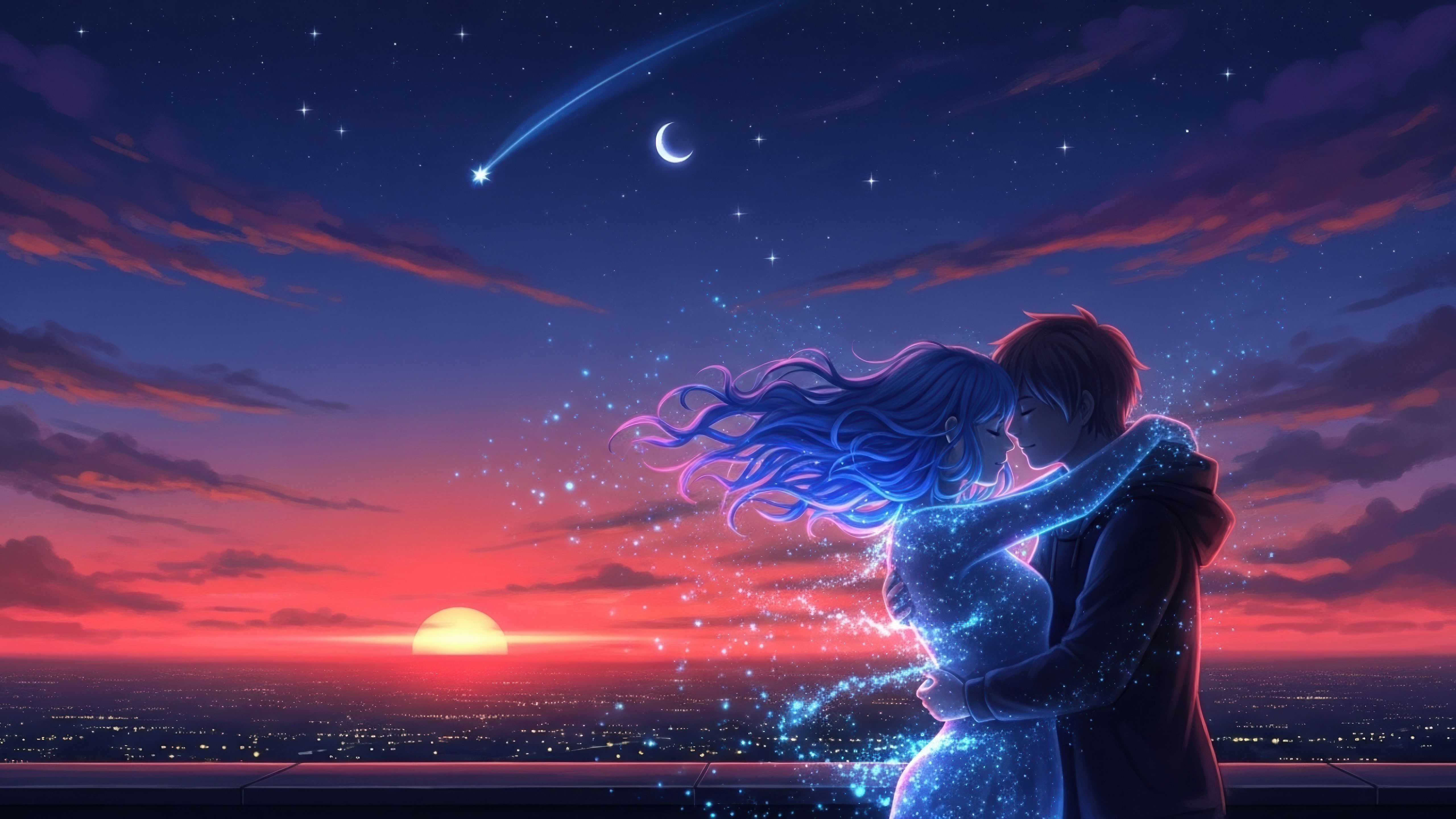 5120x2880 Romantic Wallpaper 4K, Love couple, Surreal, Ethereal
