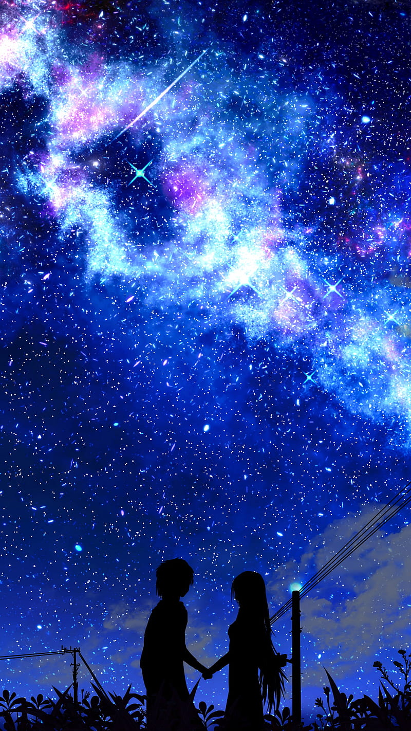 800x1422 HD romantic blue wallpaper