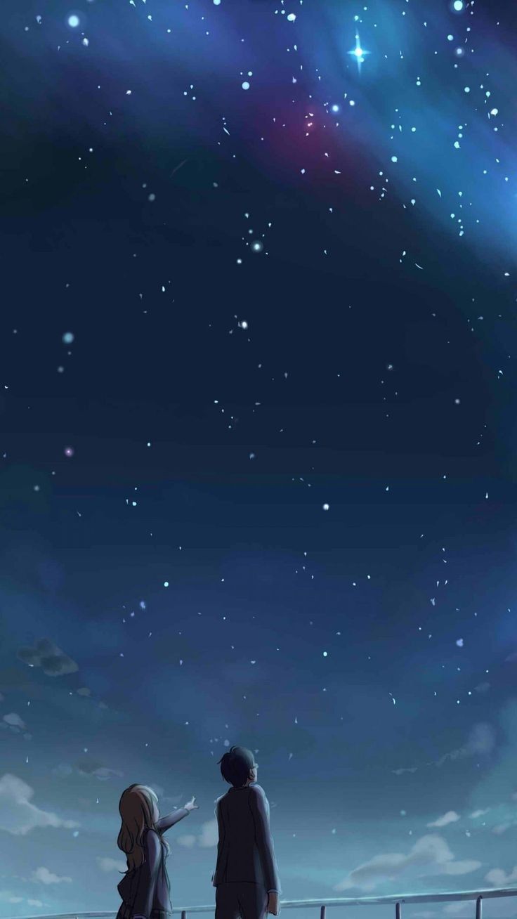 736x1308 Anime Couple Aesthetic Wallpaper