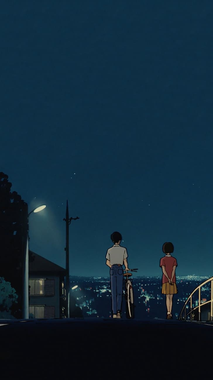 728x1294 HD wallpaper: anime couple, Studio Ghibli, Love Live!
