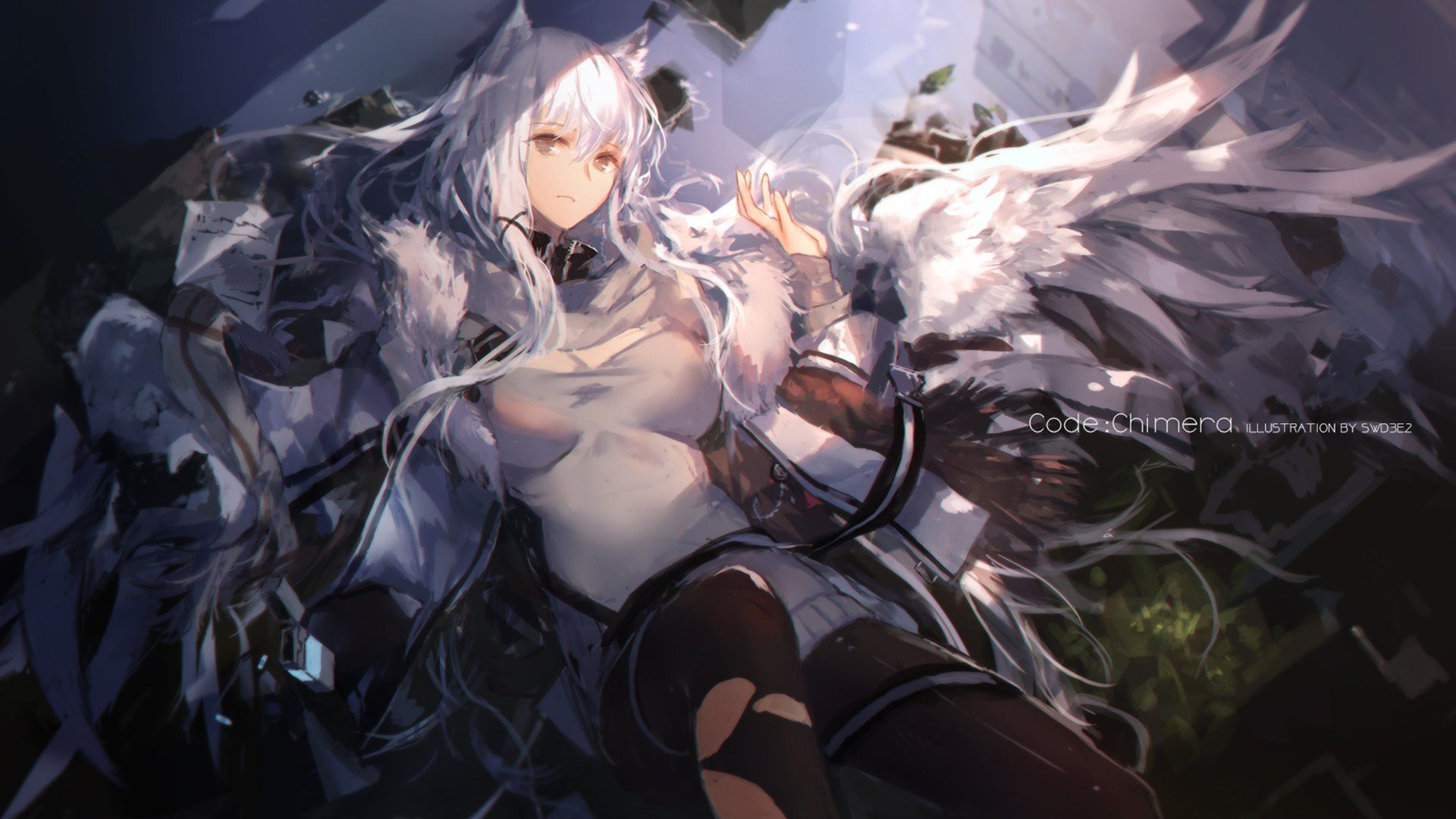 1920x1080 4K Ultra HD Anime Girl with Animal Ears Wallpaper