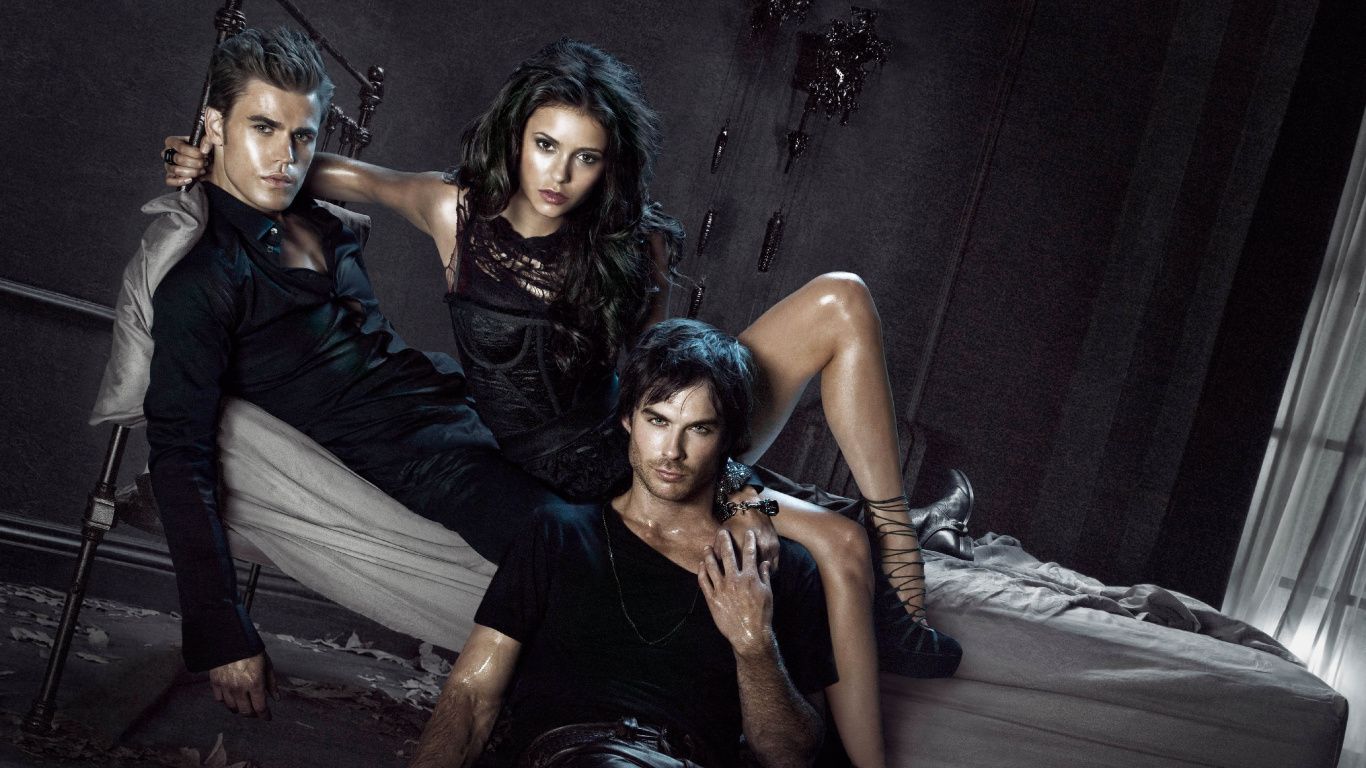 1366x768 Laptop Damon Salvatore Wallpaper Free 1366x768 High Quality Background