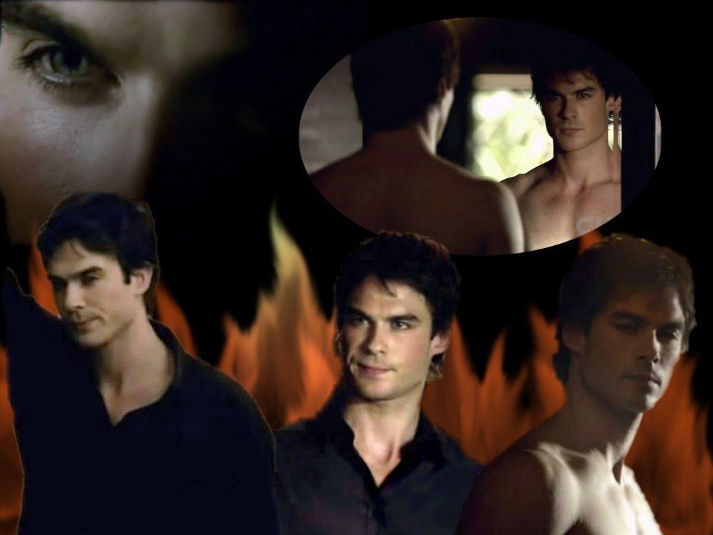 1024x768 Damon Salvatore Wallpaper